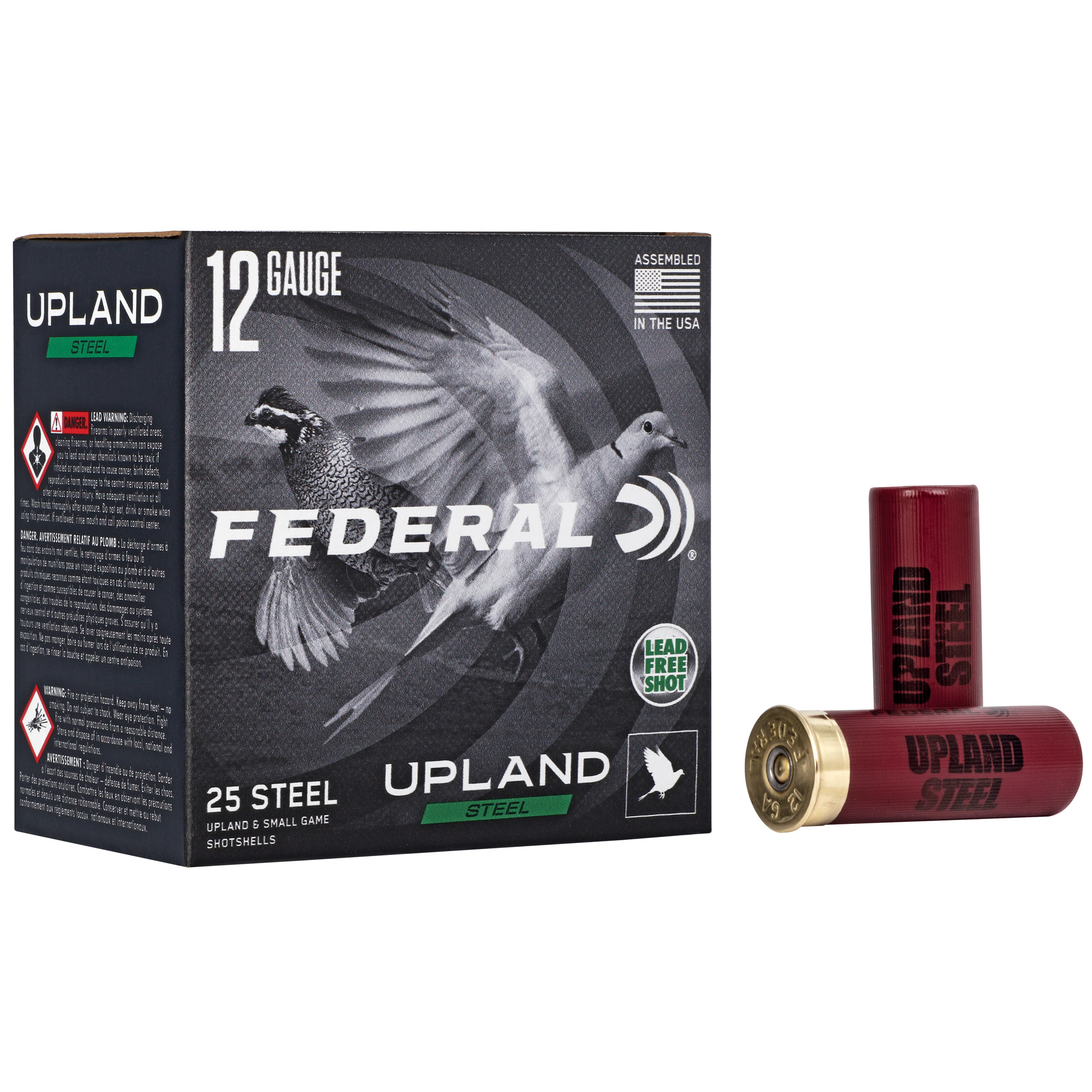 Federal Upland Steel 12 Gauge 2.75″ #7.5 Steel Shot – 25rd