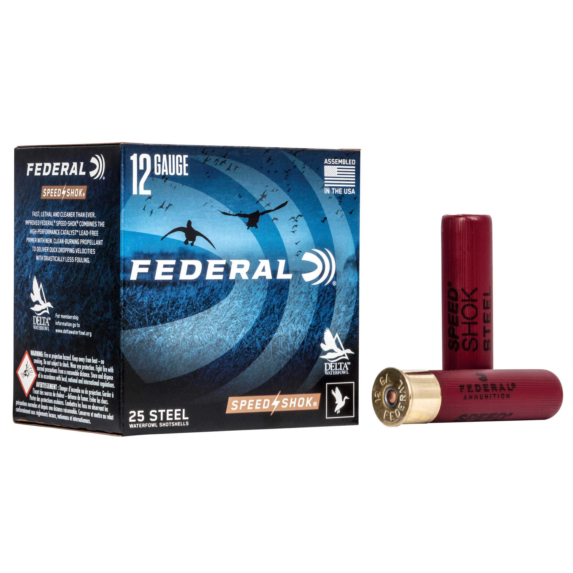 Federal Speed-Shok 12 Gauge 3.5″ #2 Steel Shot – 25rd