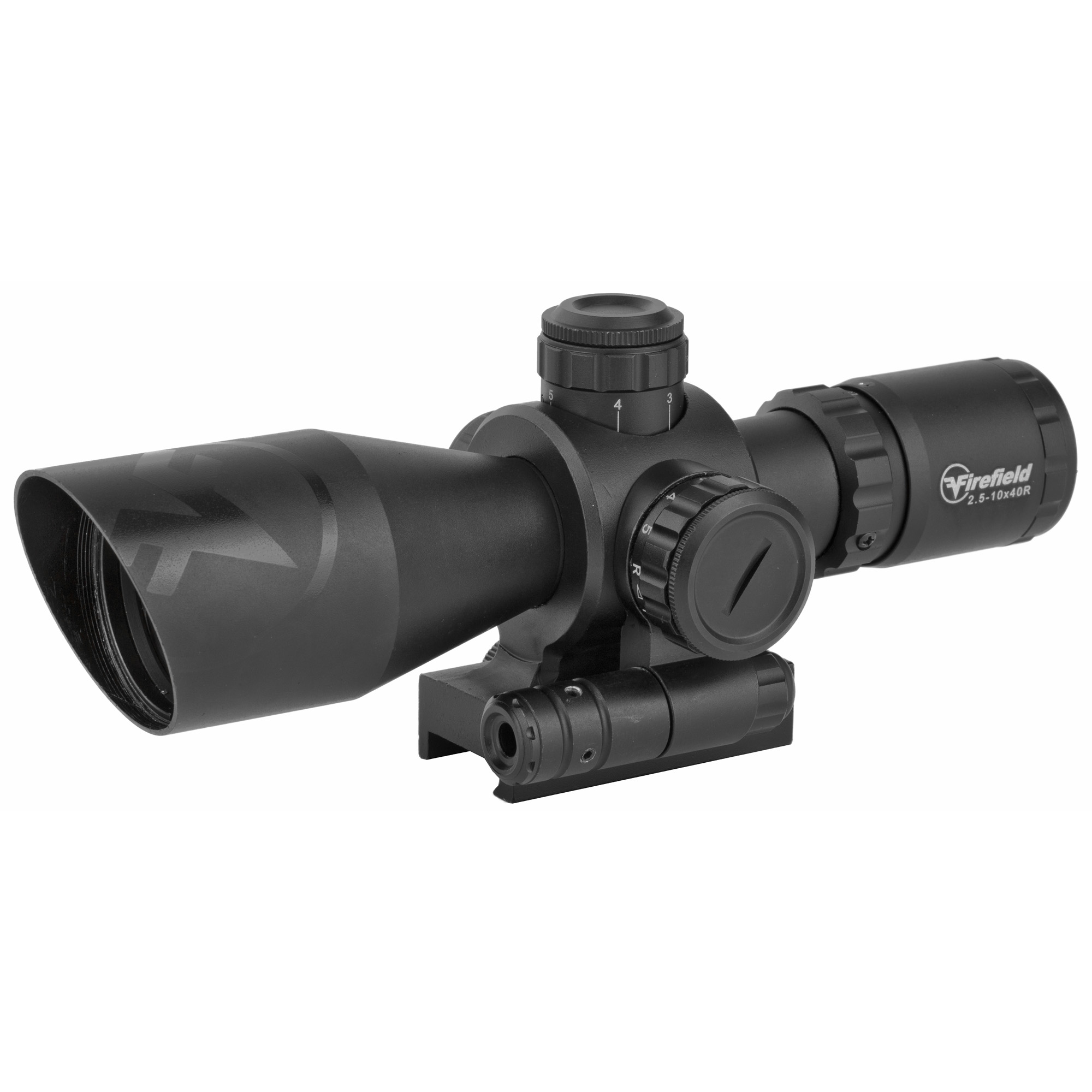 Firefield Barrage Mil-Dot 2.5-10X Rifle Scope – Black