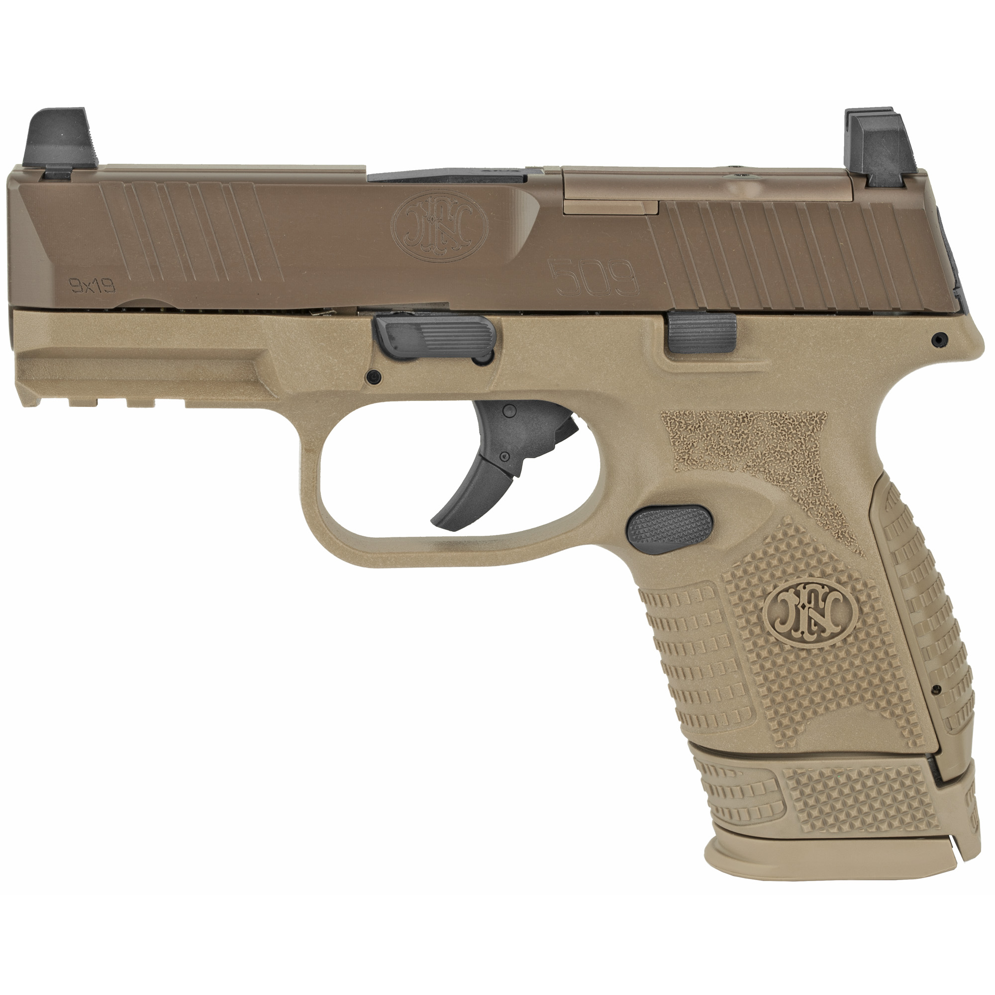 FN 509 3.7″ 9mm 15rd Optics Ready – Flat Dark Earth