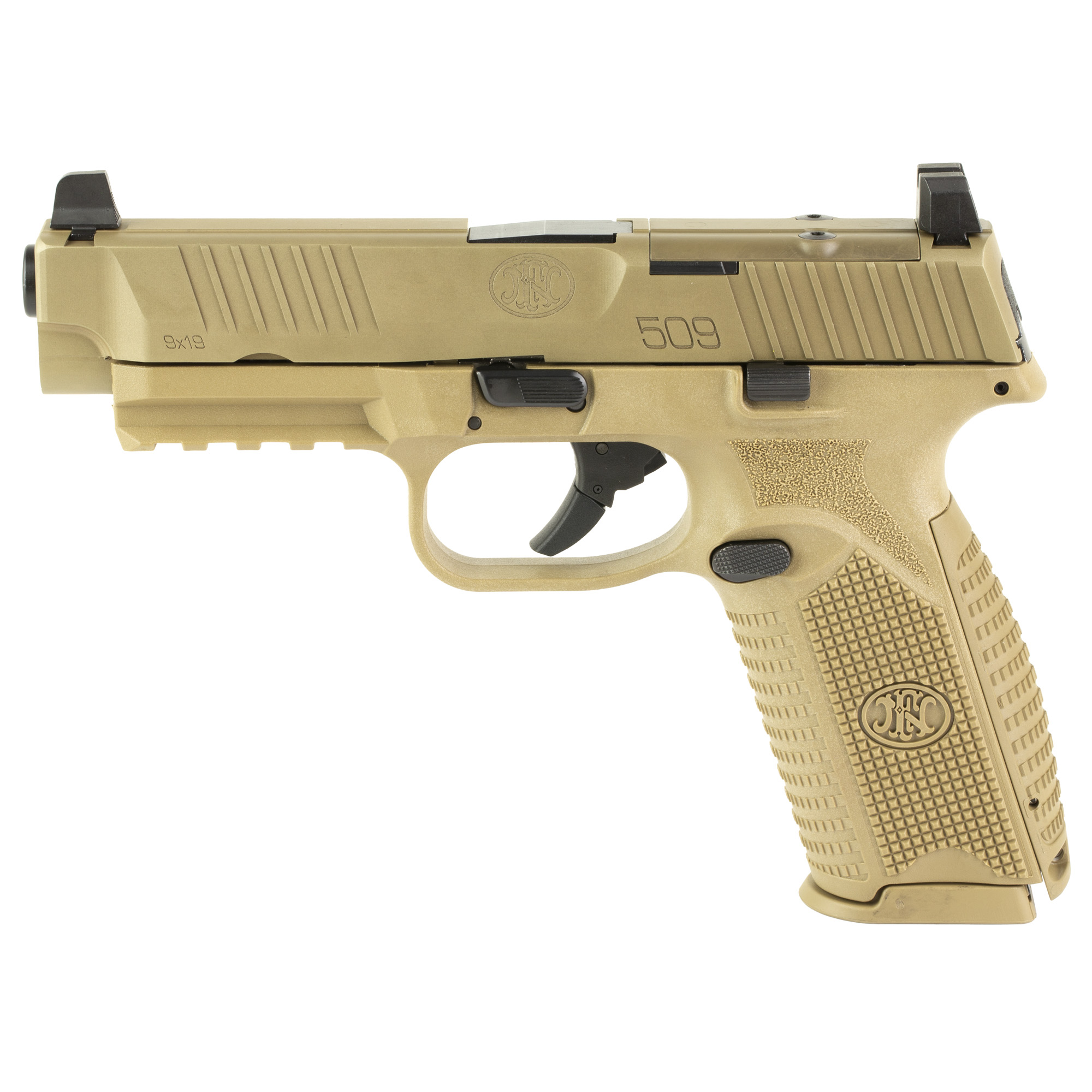 FN 509 MRD Striker Fired 4.5″ 9mm 10rd Adjustable Sights – Flat Dark Earth