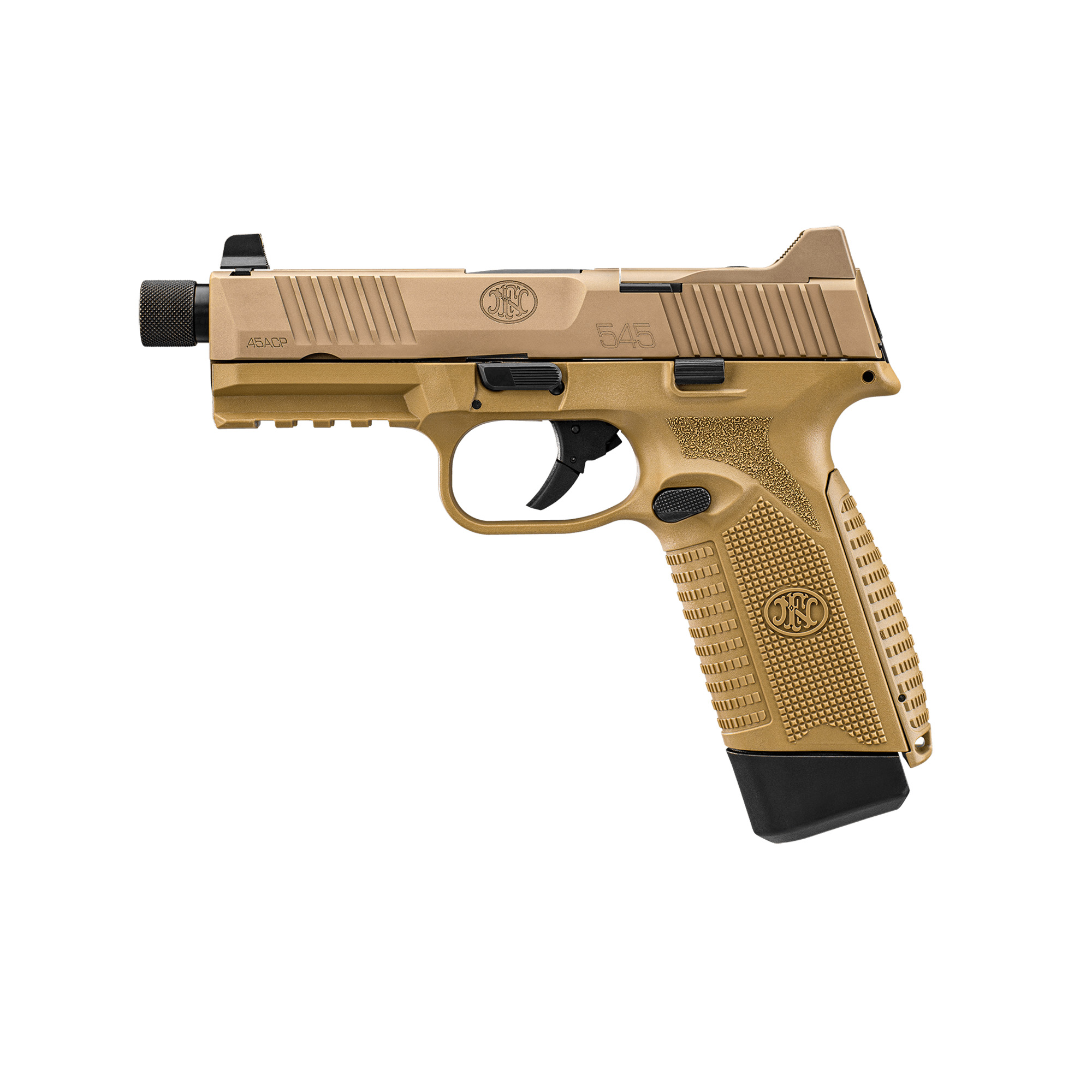 FN 545T Striker Fired 4.71″ 45 ACP 10rd Night Sights – Flat Dark Earth