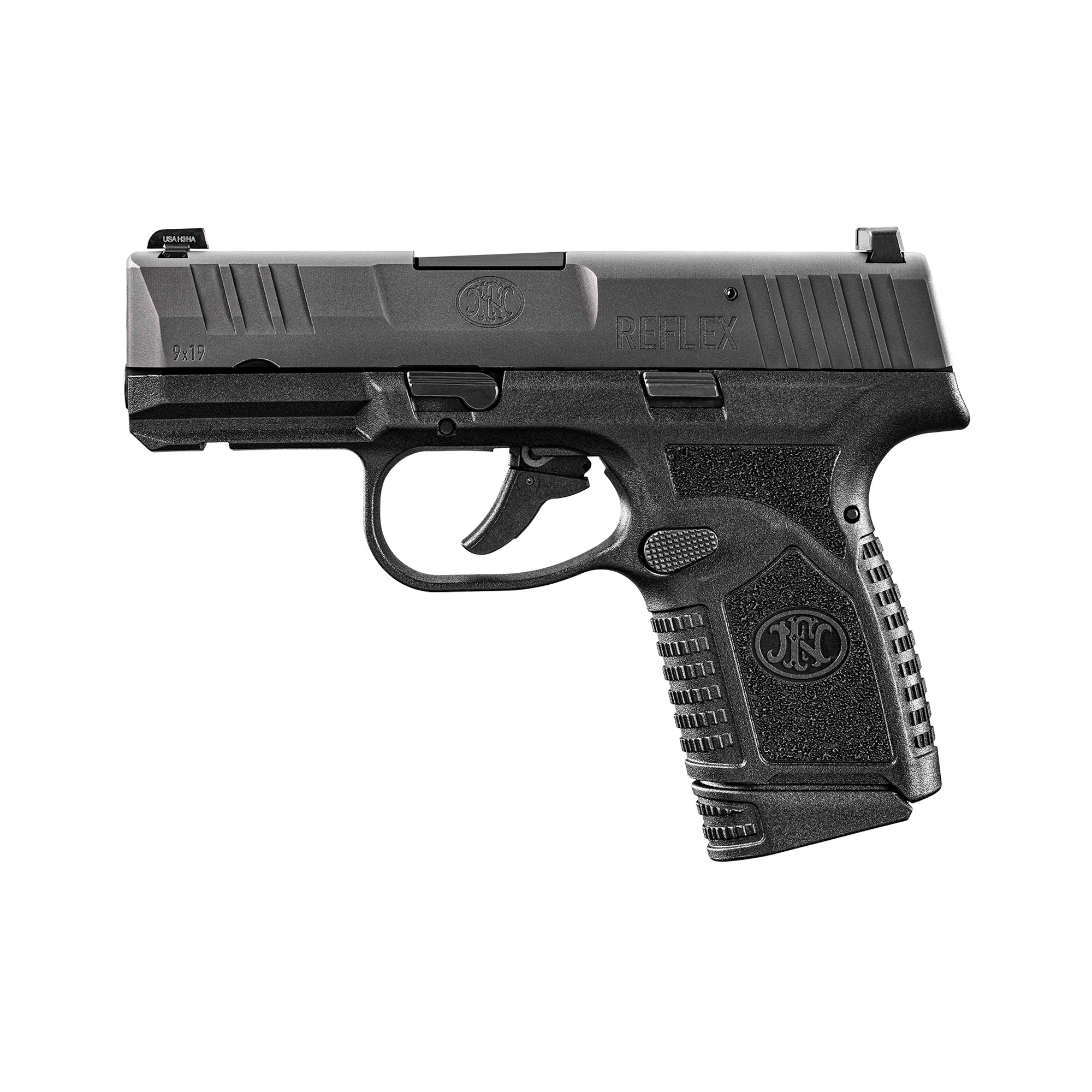 FN Reflex Single Action 3.3″ 9mm 15rd 3 Dot – Black