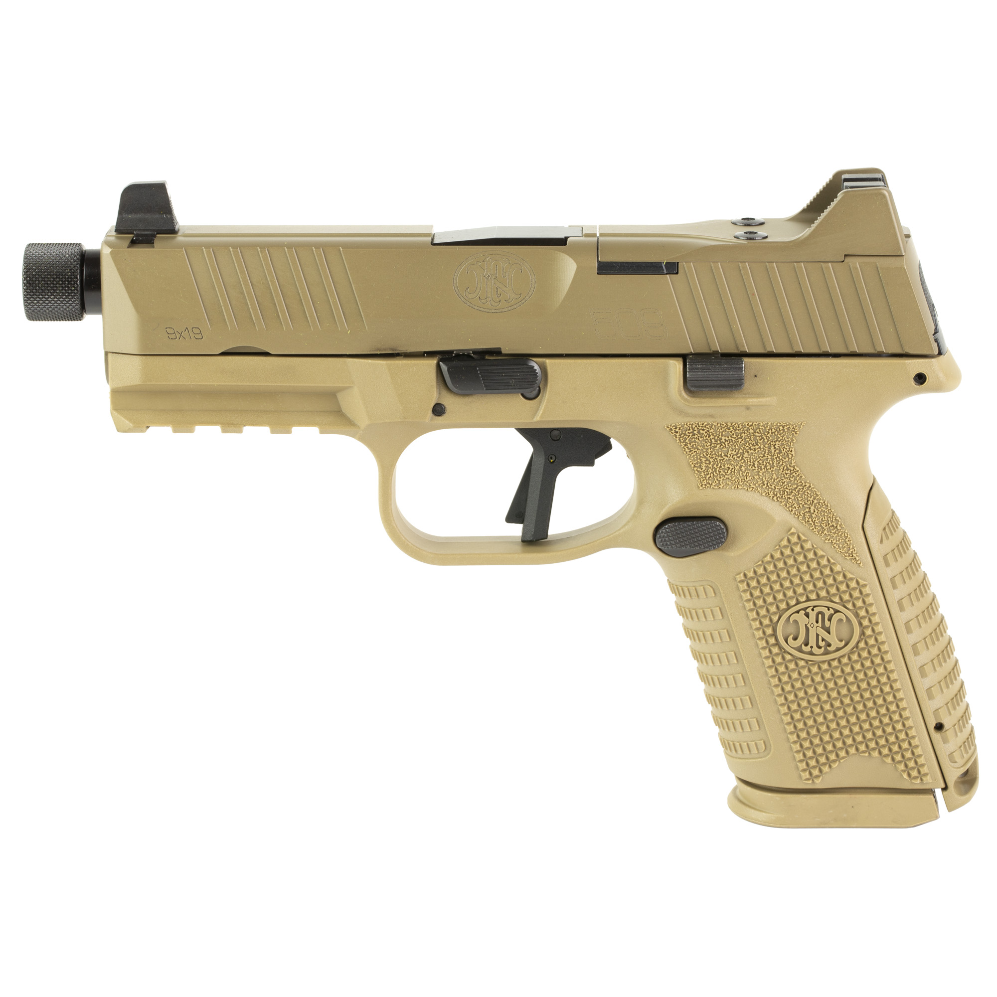 FN FN509M Tactical Striker Fired 4.5″ 9mm 24rd Night Sights – Flat Dark Earth