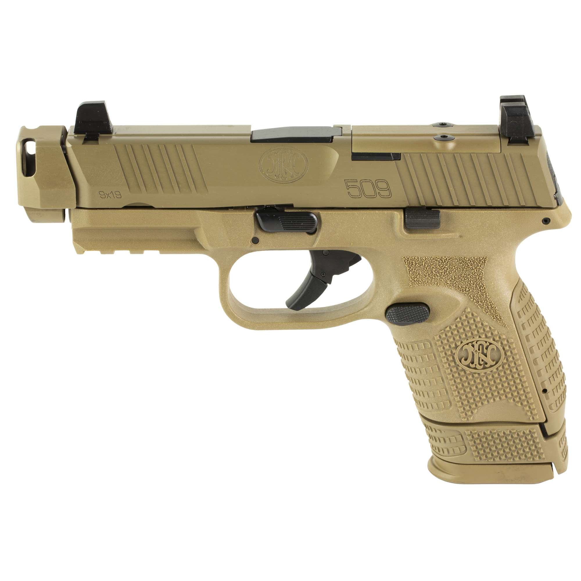 FN 509 MRD Compensated 4.2″ 9mm 15rd Optics Ready – Flat Dark Earth