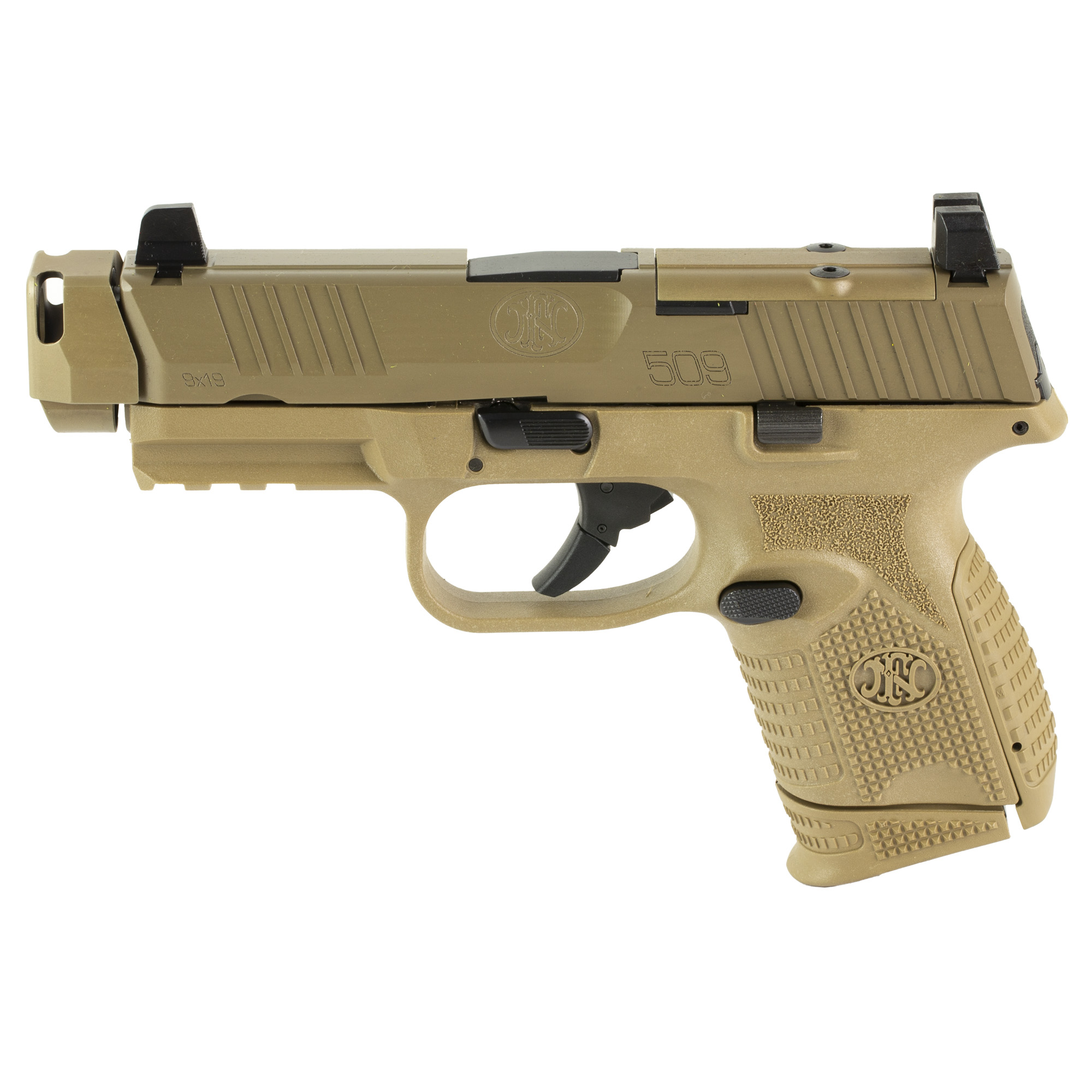 FN 509 MRD Compensated 4.2″ 9mm 10rd Optics Ready – Flat Dark Earth