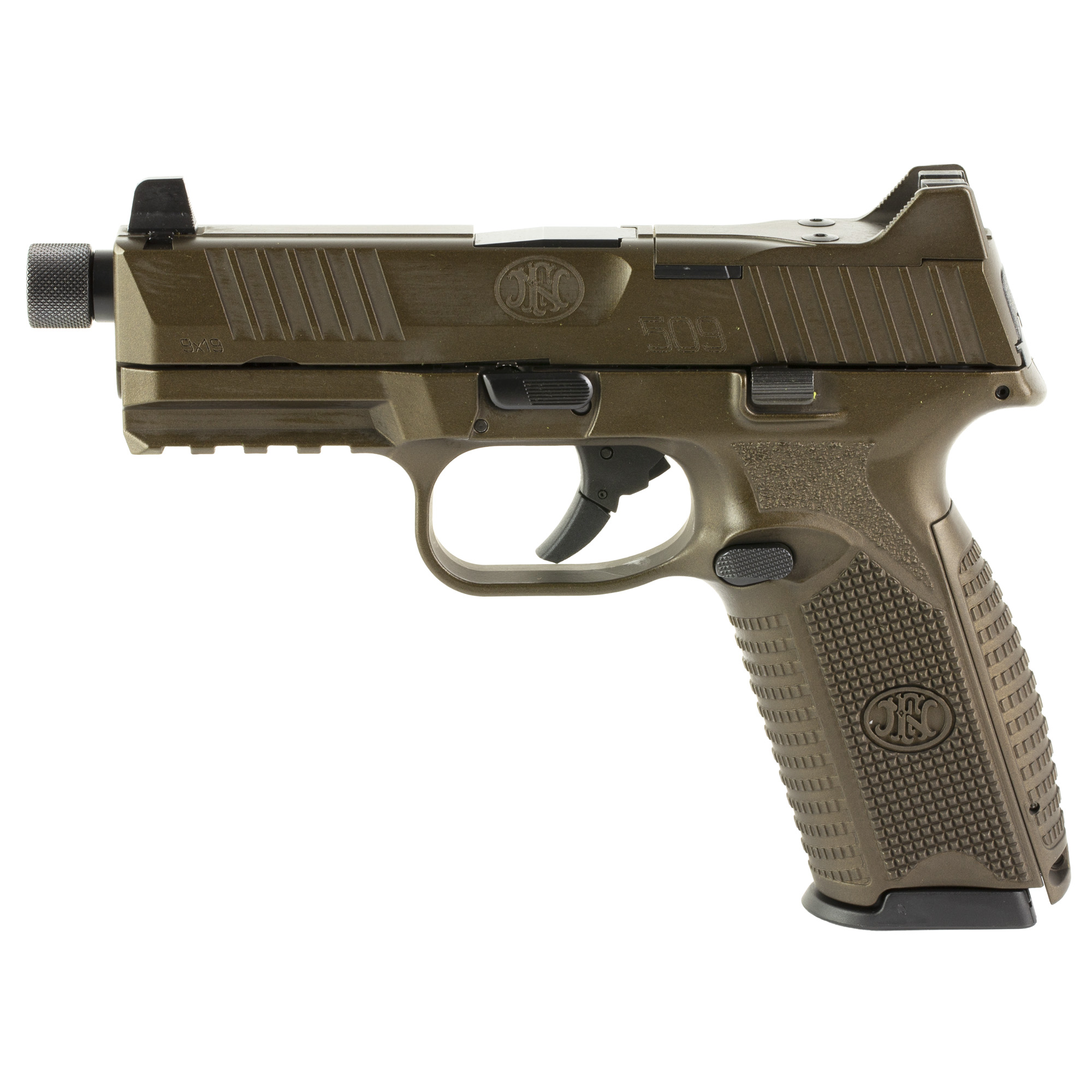 FN 509 Tactical Striker Fired 4.5″ 9mm 24rd Night Sights – Midnight Bronze