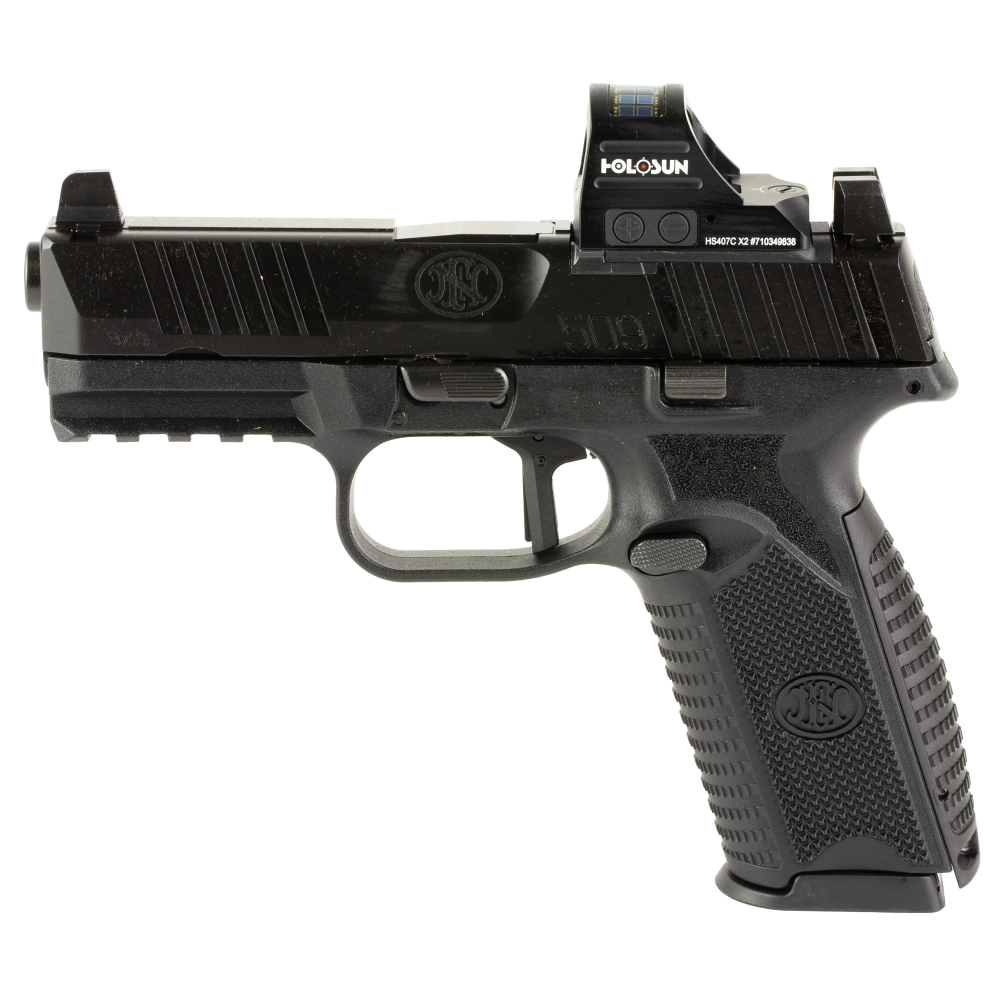 FN 509 MRD Striker Fired 4″ 9mm 10rd Optic Height Sights – Black