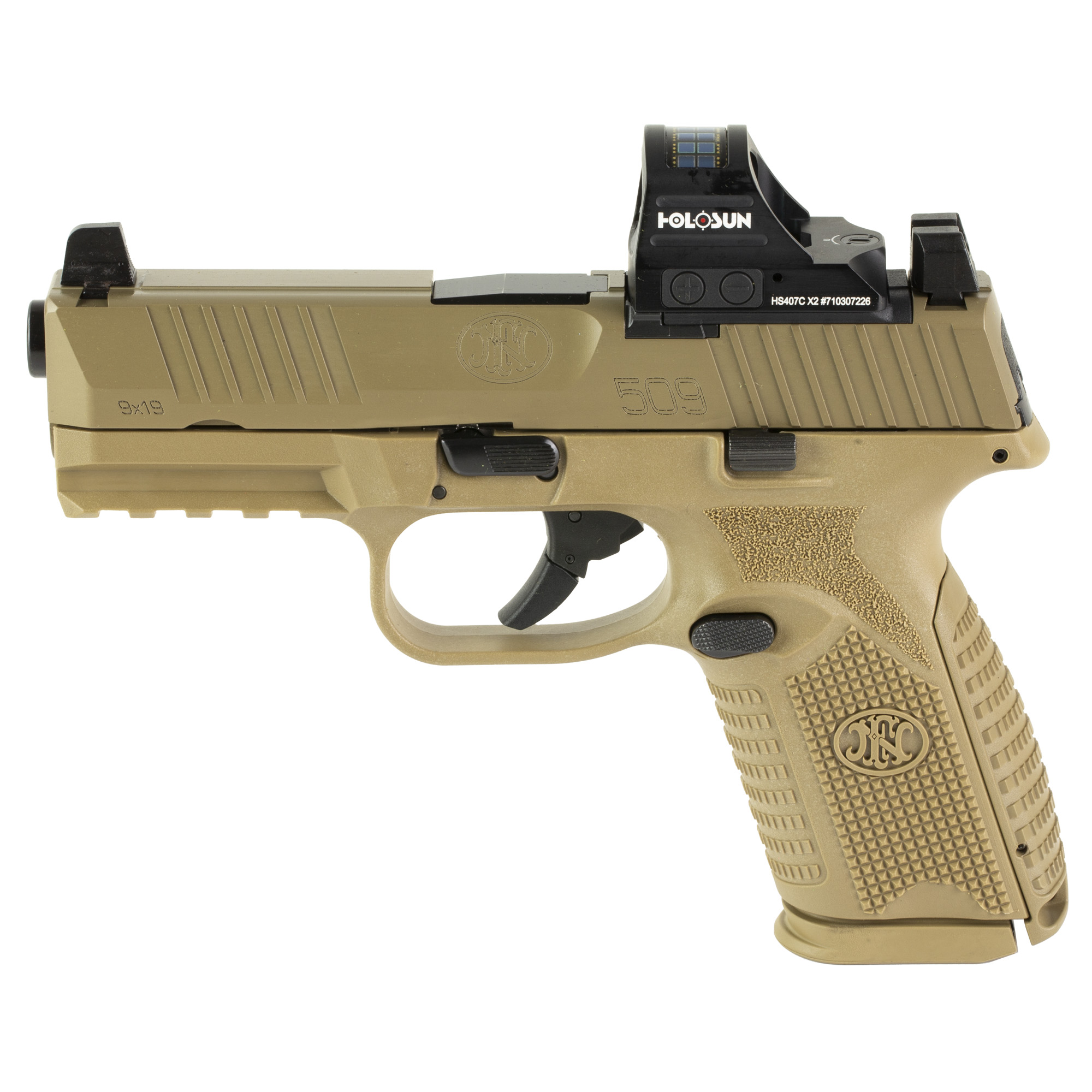 FN FN509M MRD Striker Fired 4″ 9mm 15rd Night Sights – Flat Dark Earth