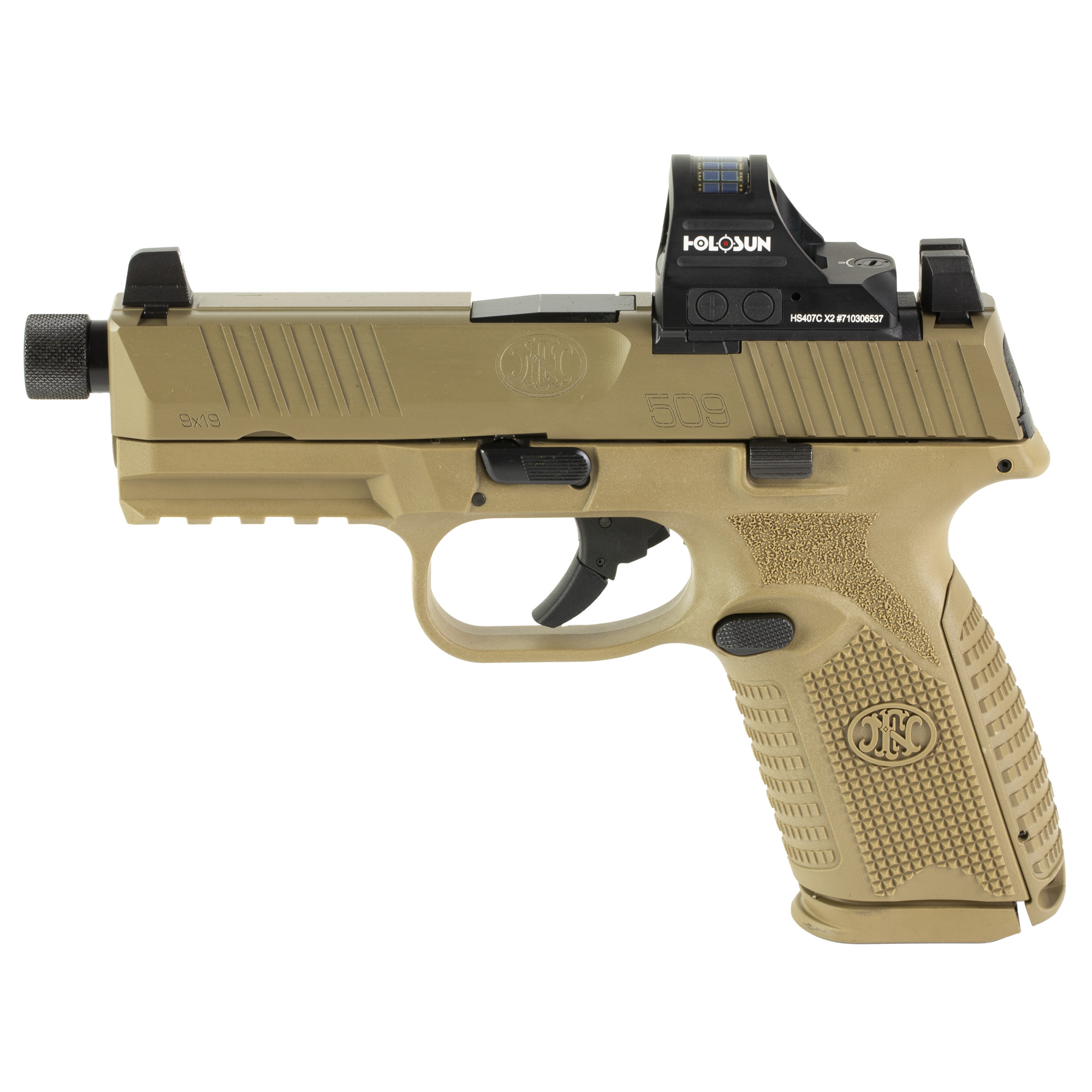 FN FN509M Tactical Striker Fired 4.5″ 9mm 24rd Night Sights – Flat Dark Earth