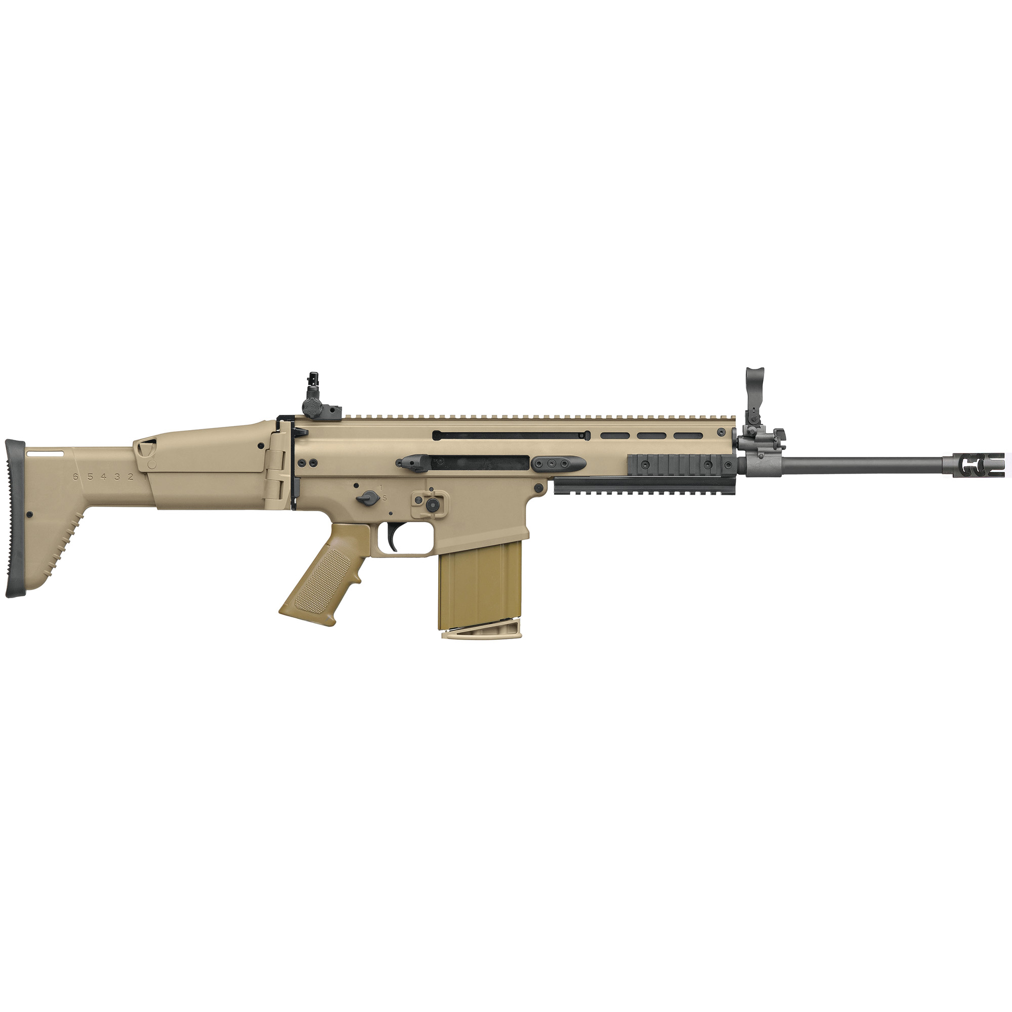 FN SCAR NRCH 16″ 308 Winchester 20rd Adjustable Sights – Flat Dark Earth