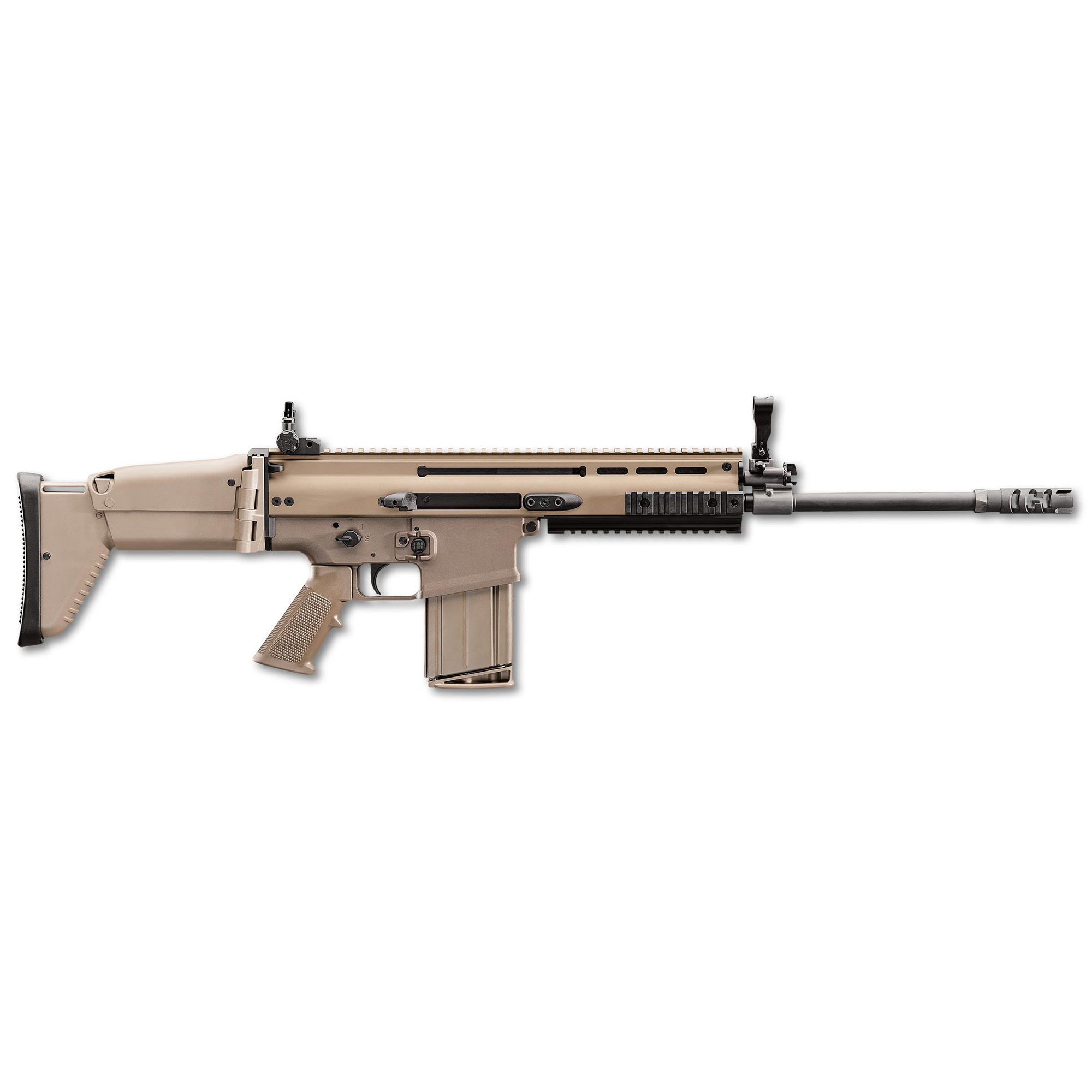 FN SCAR NRCH 16.25″ 308 Winchester 10rd Adjustable Sights – Flat Dark Earth