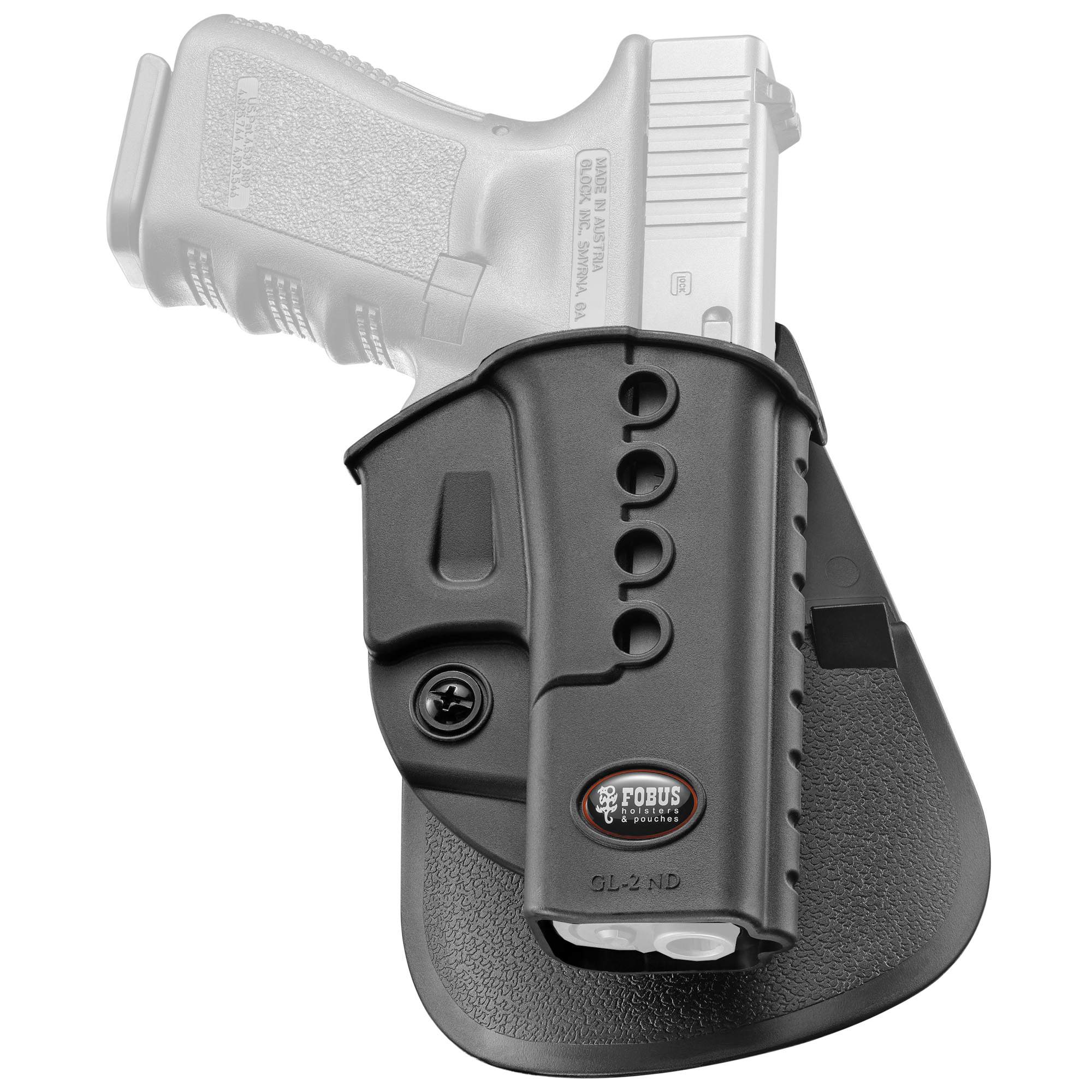 Fobus Glock 17/19/22/23/26/27/31/32/33 E2 Paddle Right Hand Polymer Holster – Black