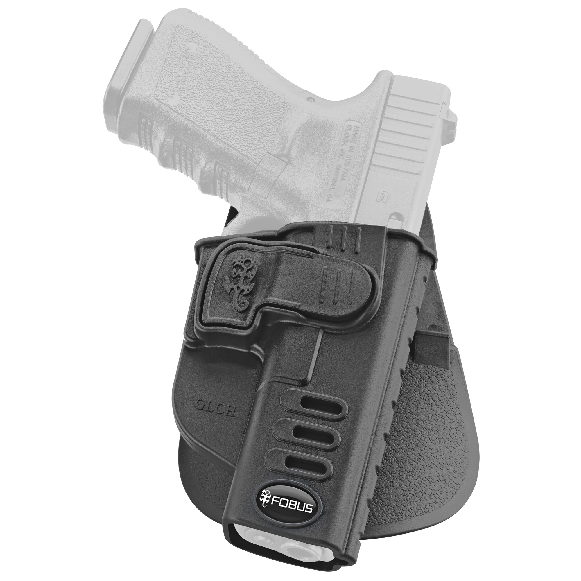 Fobus Glock 17/19/22/23/26/27/31/32/33 CH Series Right Hand Polymer Paddle Holster – Black