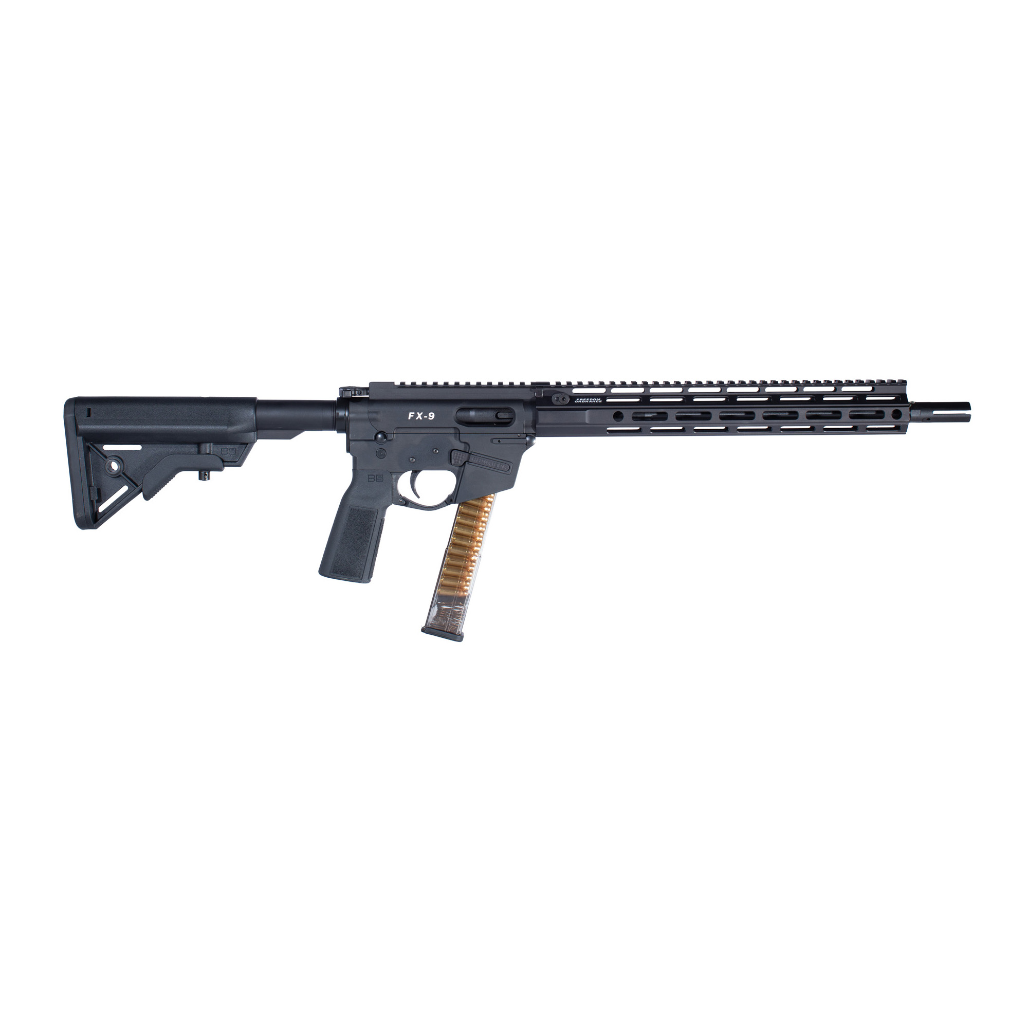 Freedom Ordnance FX9 Elite AR 14.5″ Pinned (16″ OAL) 9mm 32rd Optics Ready – Black