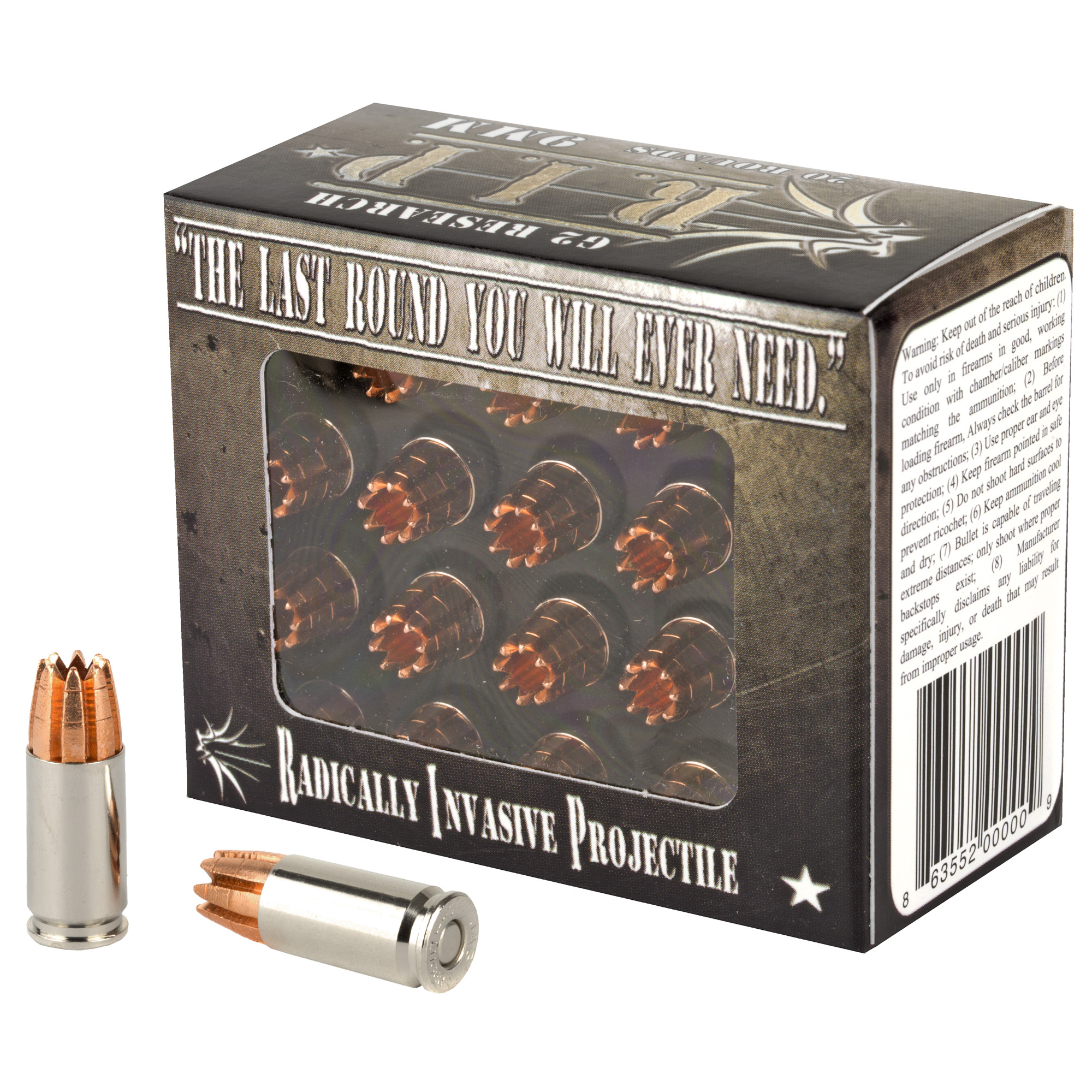 G2 Research RIP 9mm California Certified Nonlead Ammunition 92gr Copper – 20rd