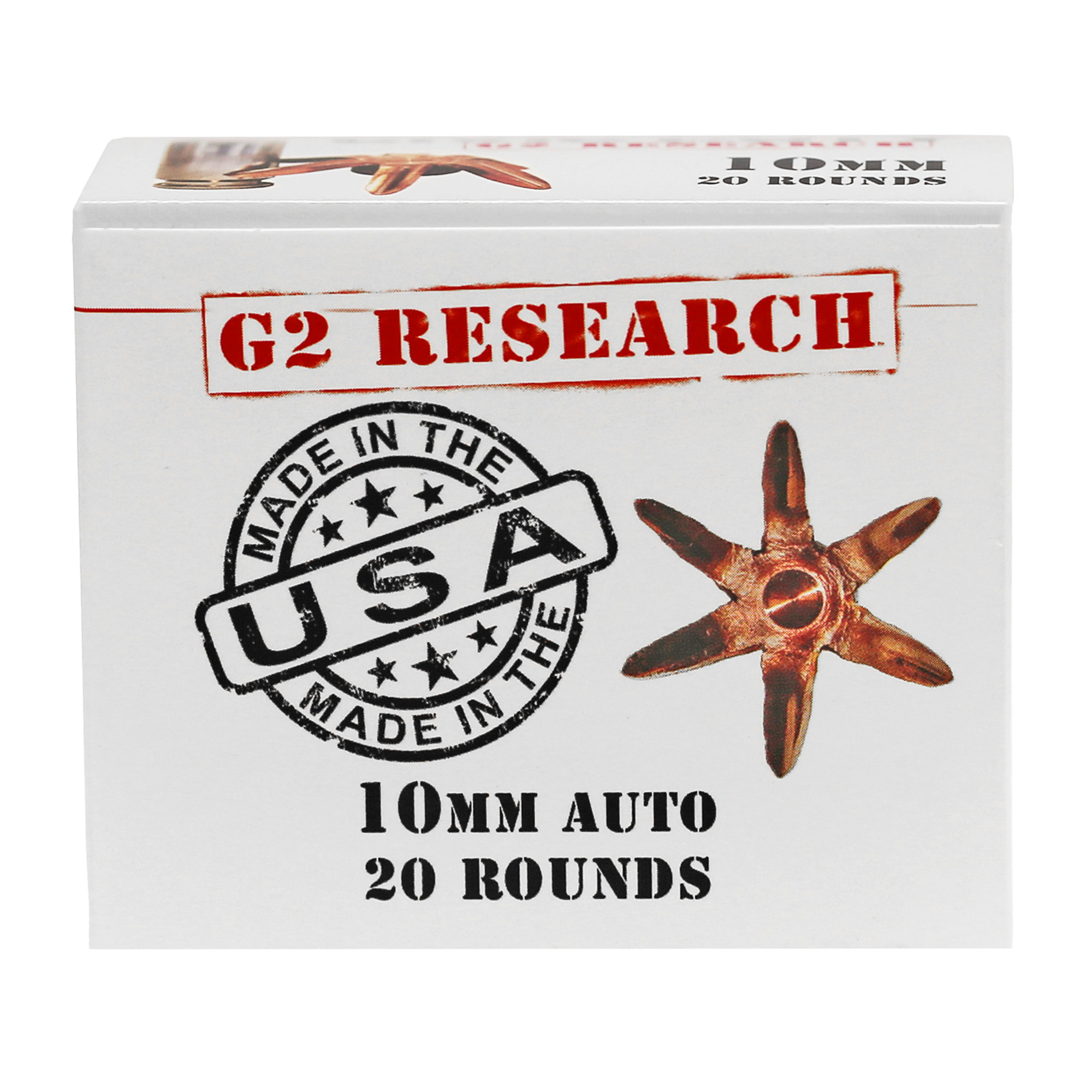 G2 Research Civic Duty 10mm California Certified Nonlead Ammunition 122gr Copper – 20rd