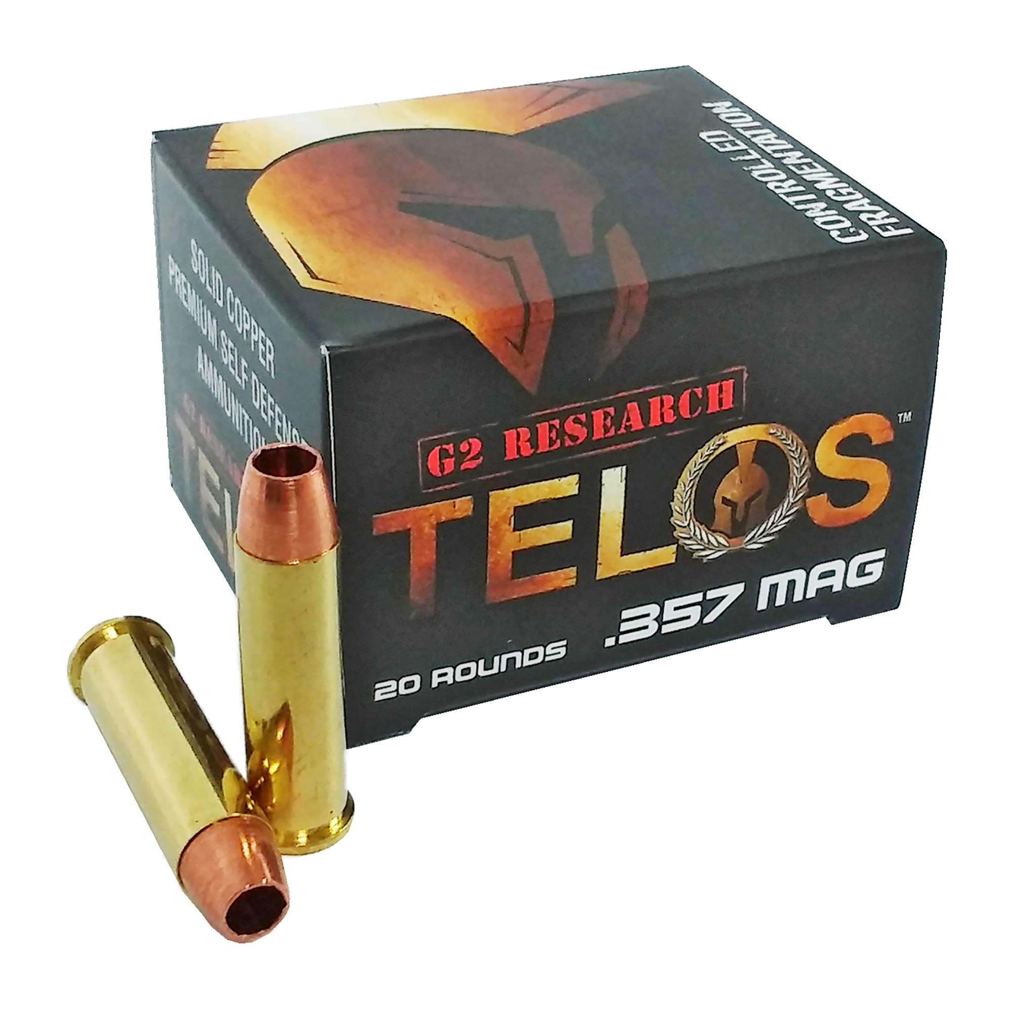 G2 Research Telos 357 Magnum California Certified Nonlead Ammunition 105gr Copper – 20rd