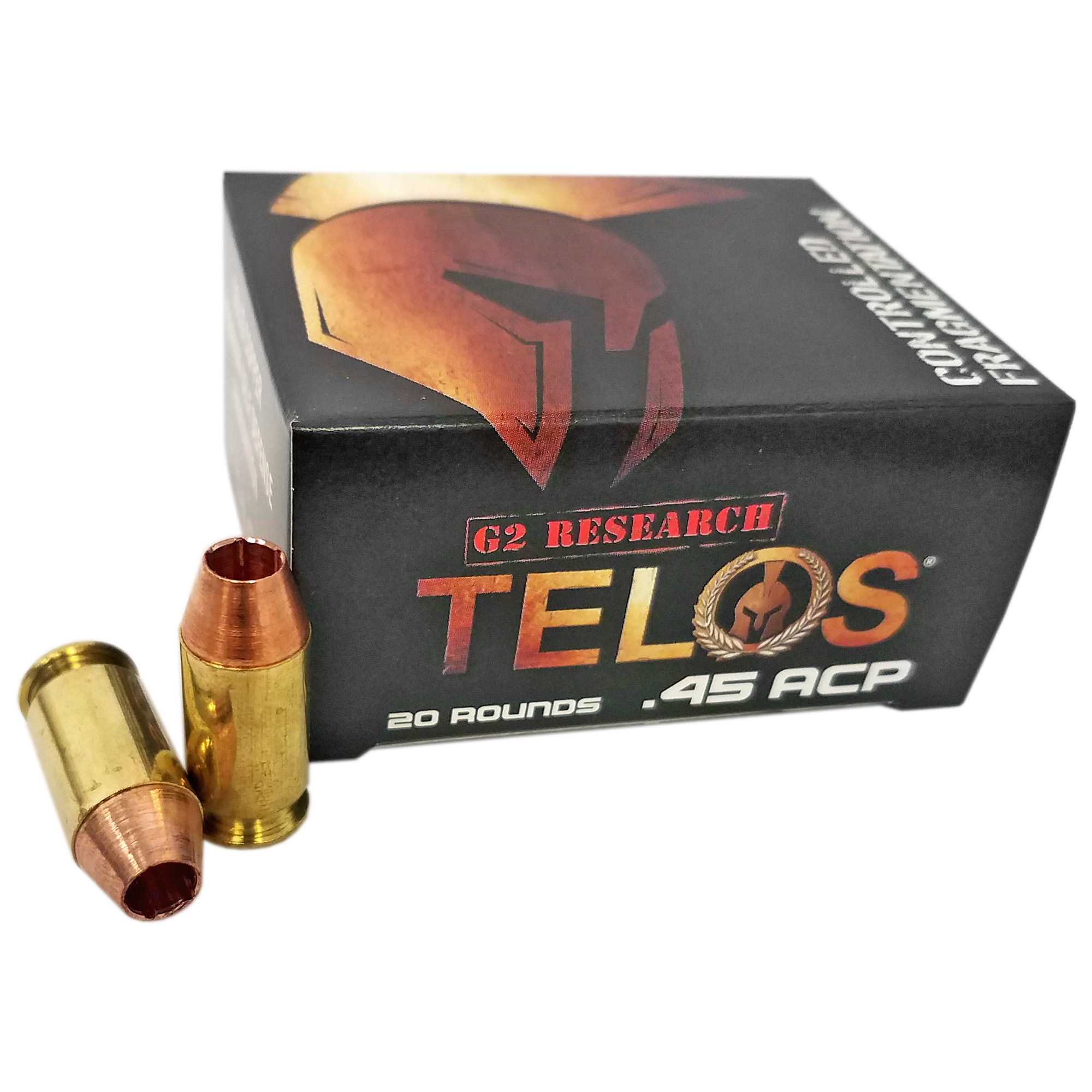 G2 Research Telos 45 ACP California Certified Nonlead Ammunition 160gr Copper – 20rd