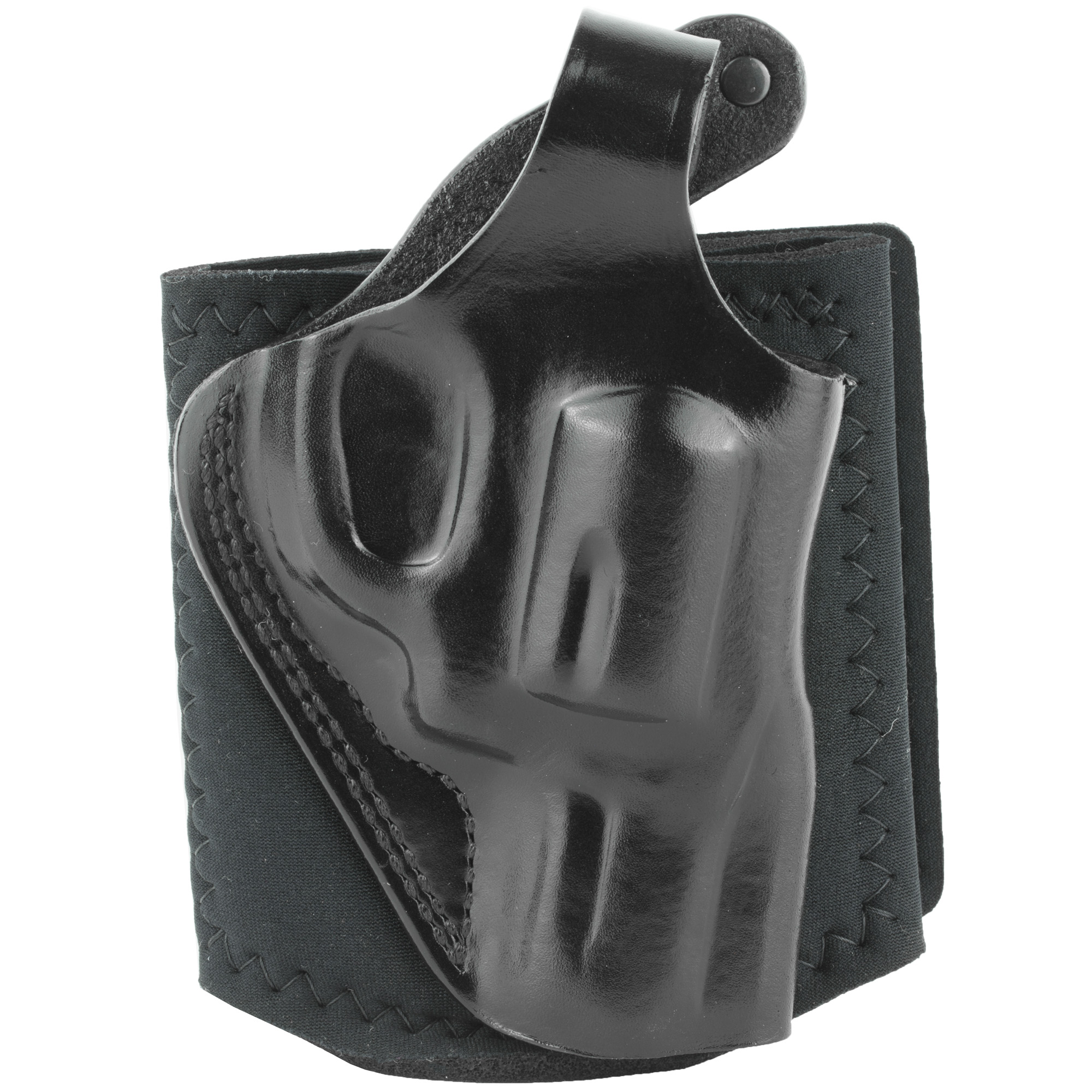 Galco S&W J Frame Ankle Glove 2″ Right Hand Premium Steerhide Ankle Holster – Black