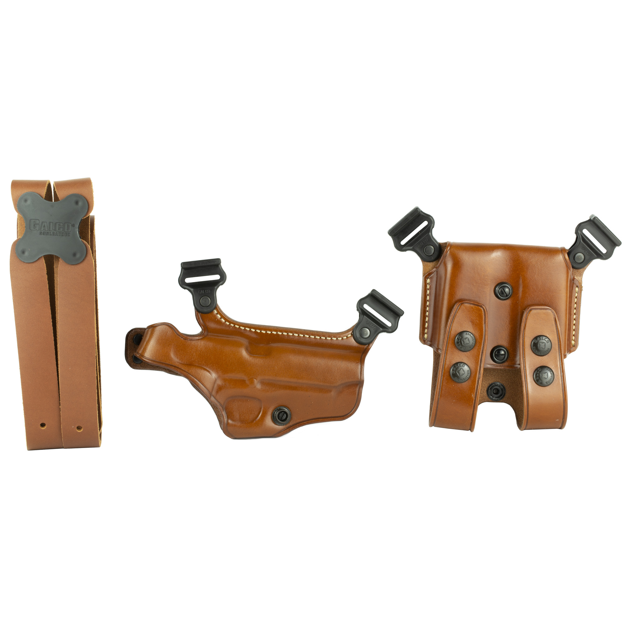 Galco Colt Government Miami Classic 3″-5″ Right Hand Premium Steerhide Shoulder Holster – Tan