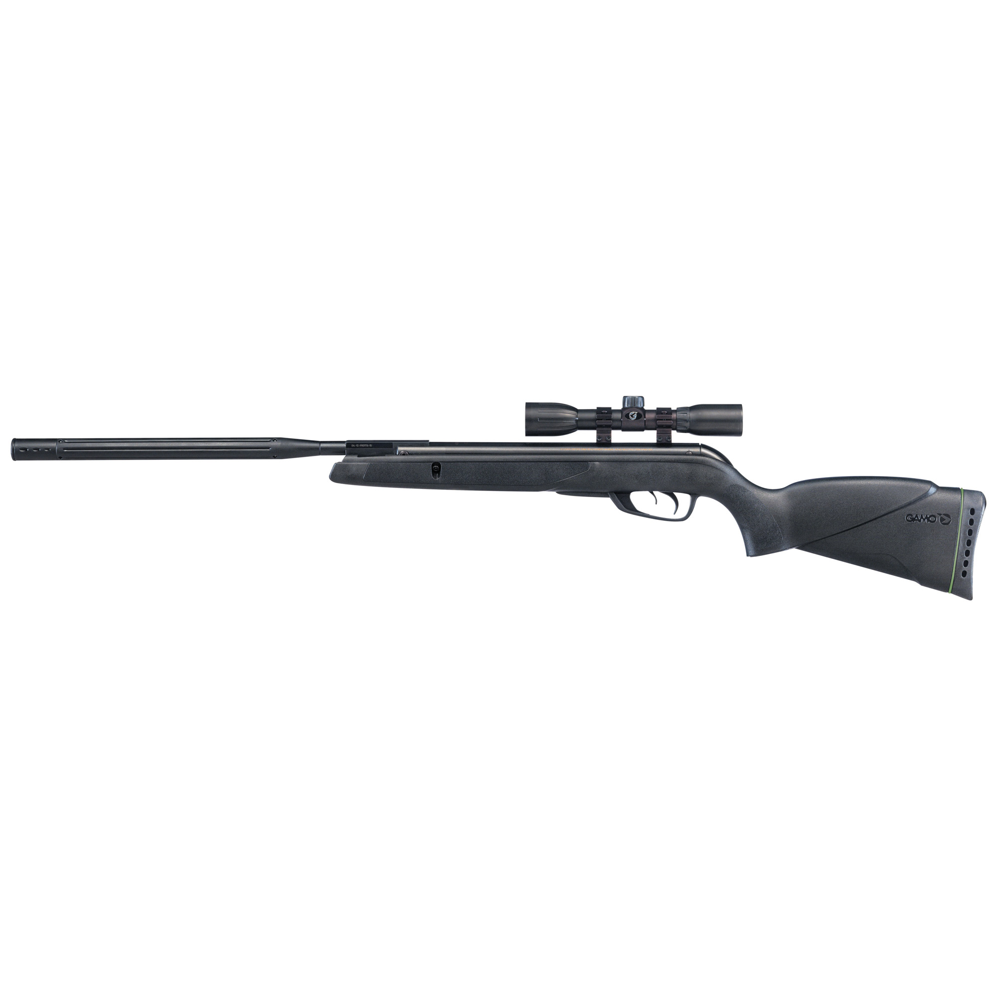 Gamo Wildcat Whisper .22 Pellet Air Rifle Single Shot 975FPS – Black