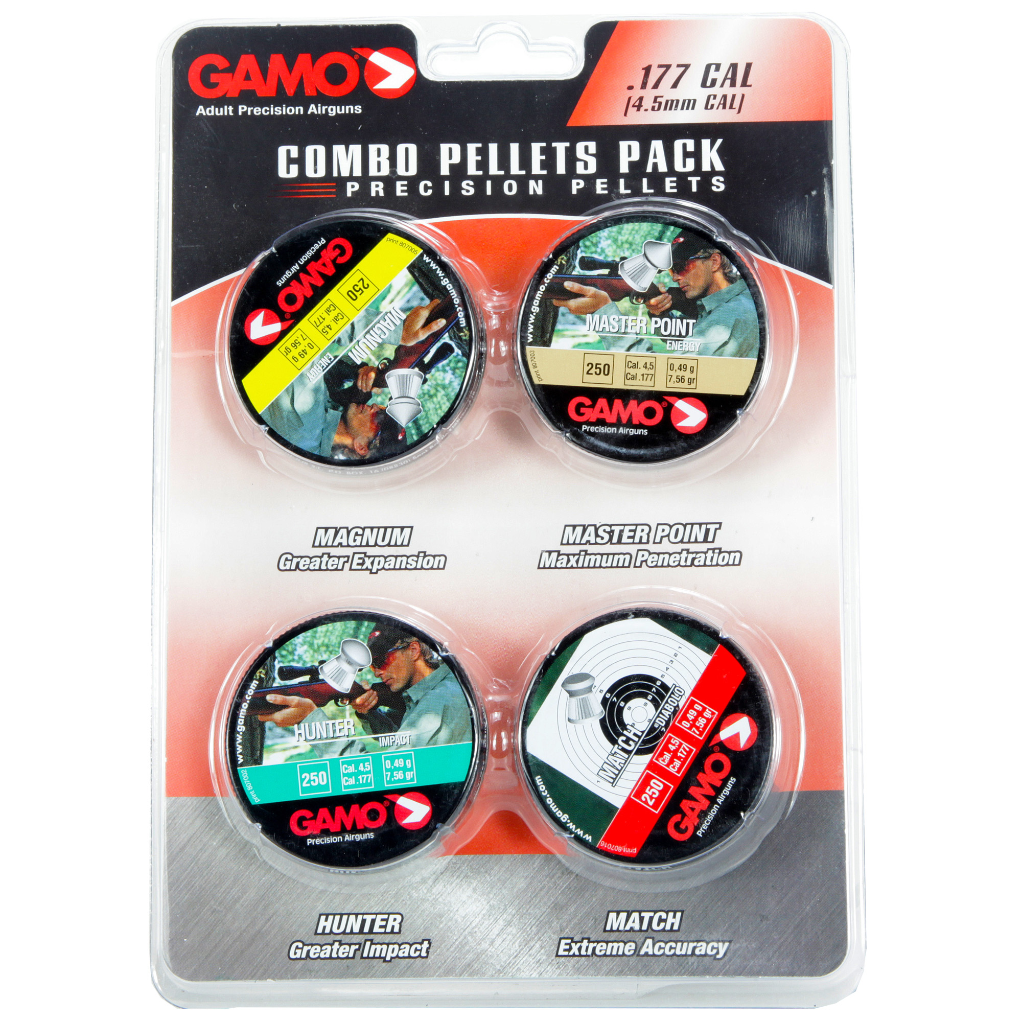 Gamo Combo Pack Precision Pellets .177 Pellet