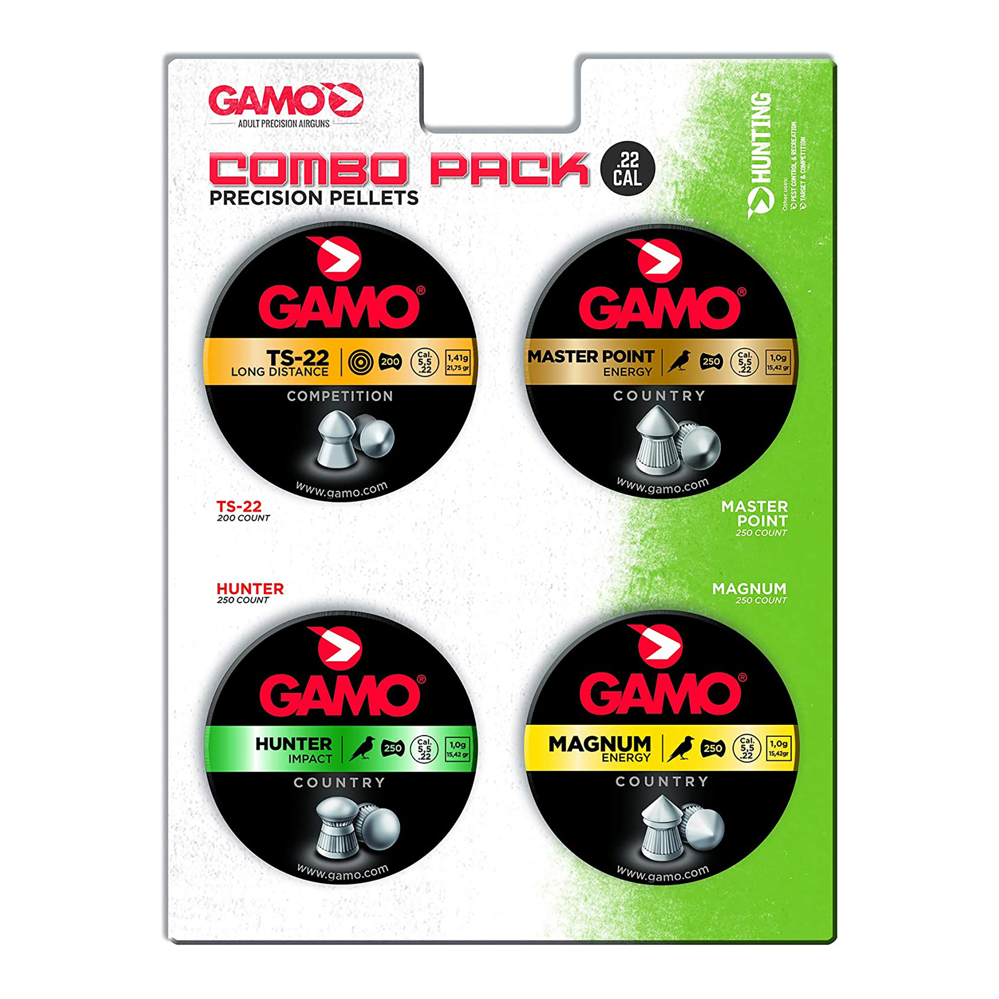 Gamo Combo Pack Precision Pellets .22 Pellet