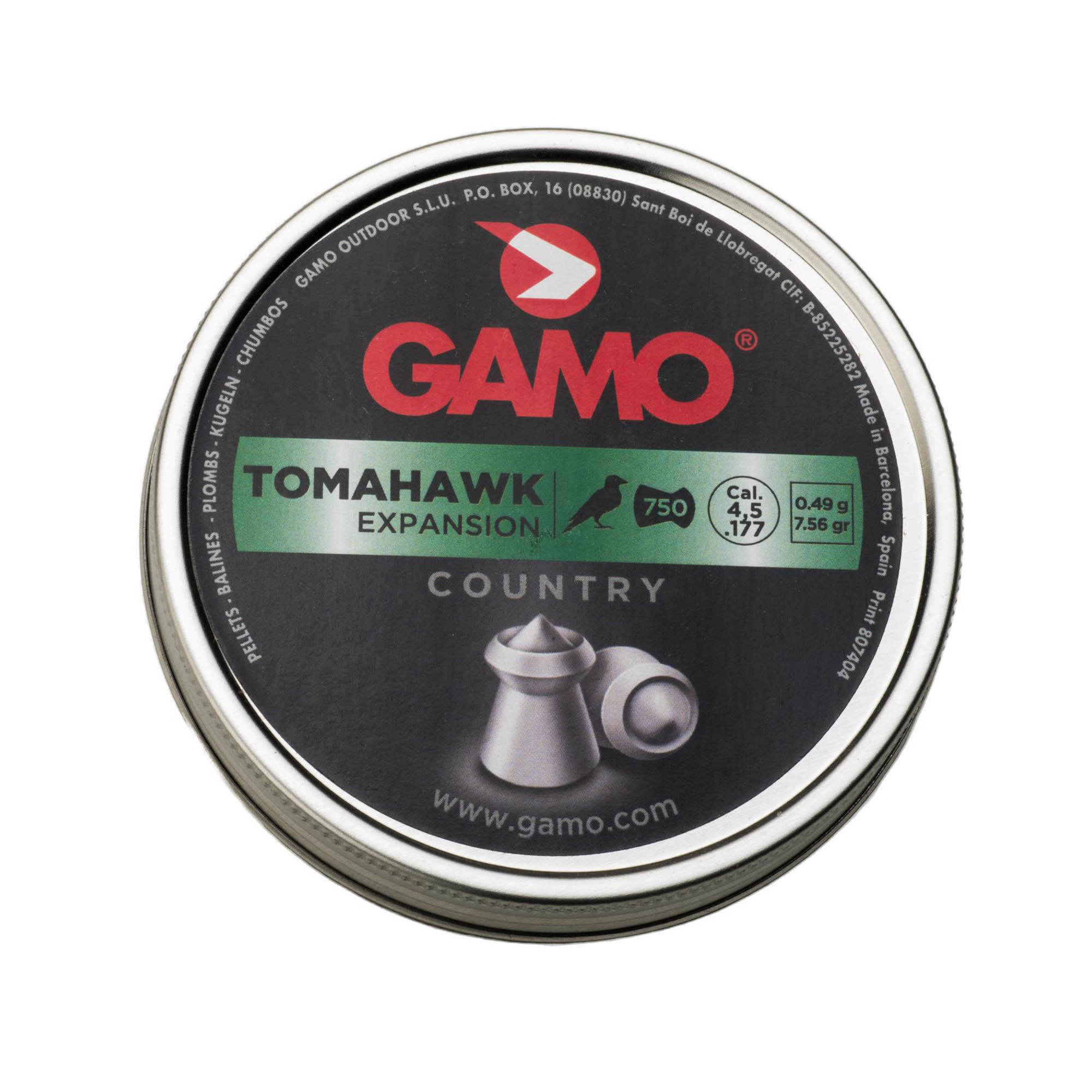 Gamo Tomahawk .22 Pellet Pellets – 400/Pk