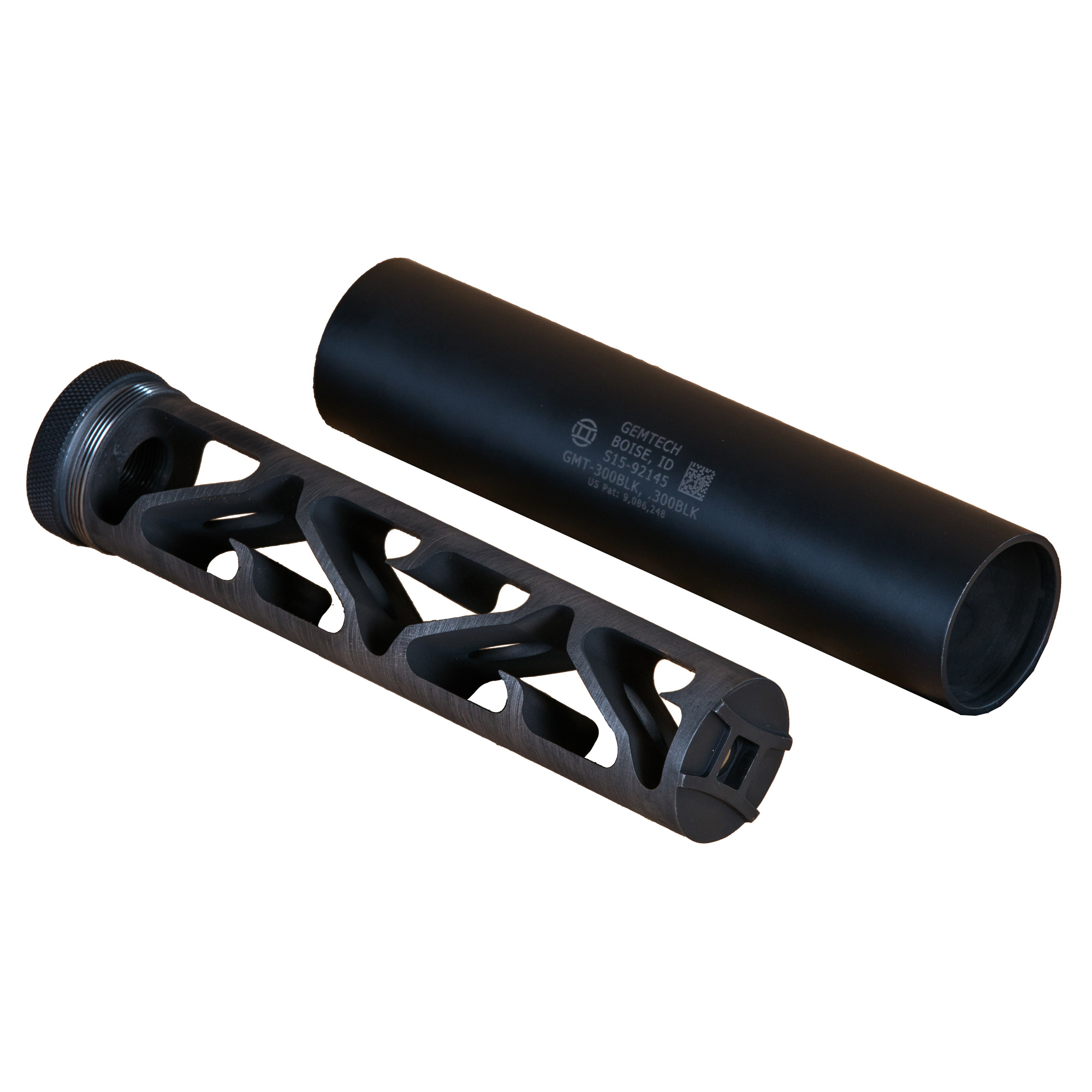 Gemtech GMT-300 Suppressor 6.7″ 300 Blackout Titanium – Black