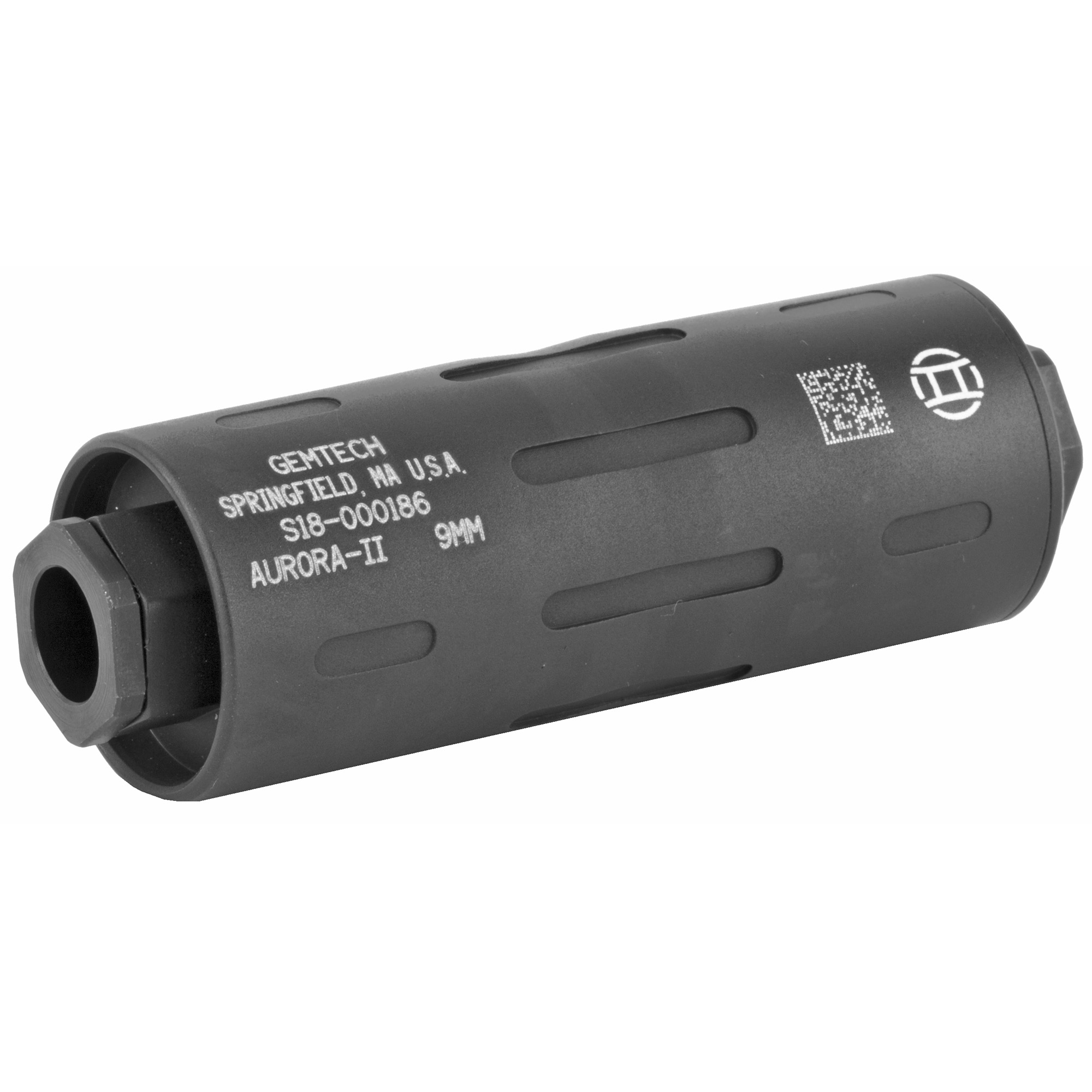 Gemtech Aurora II Suppressor 3.4″ 9mm 7075 Aluminum – Black