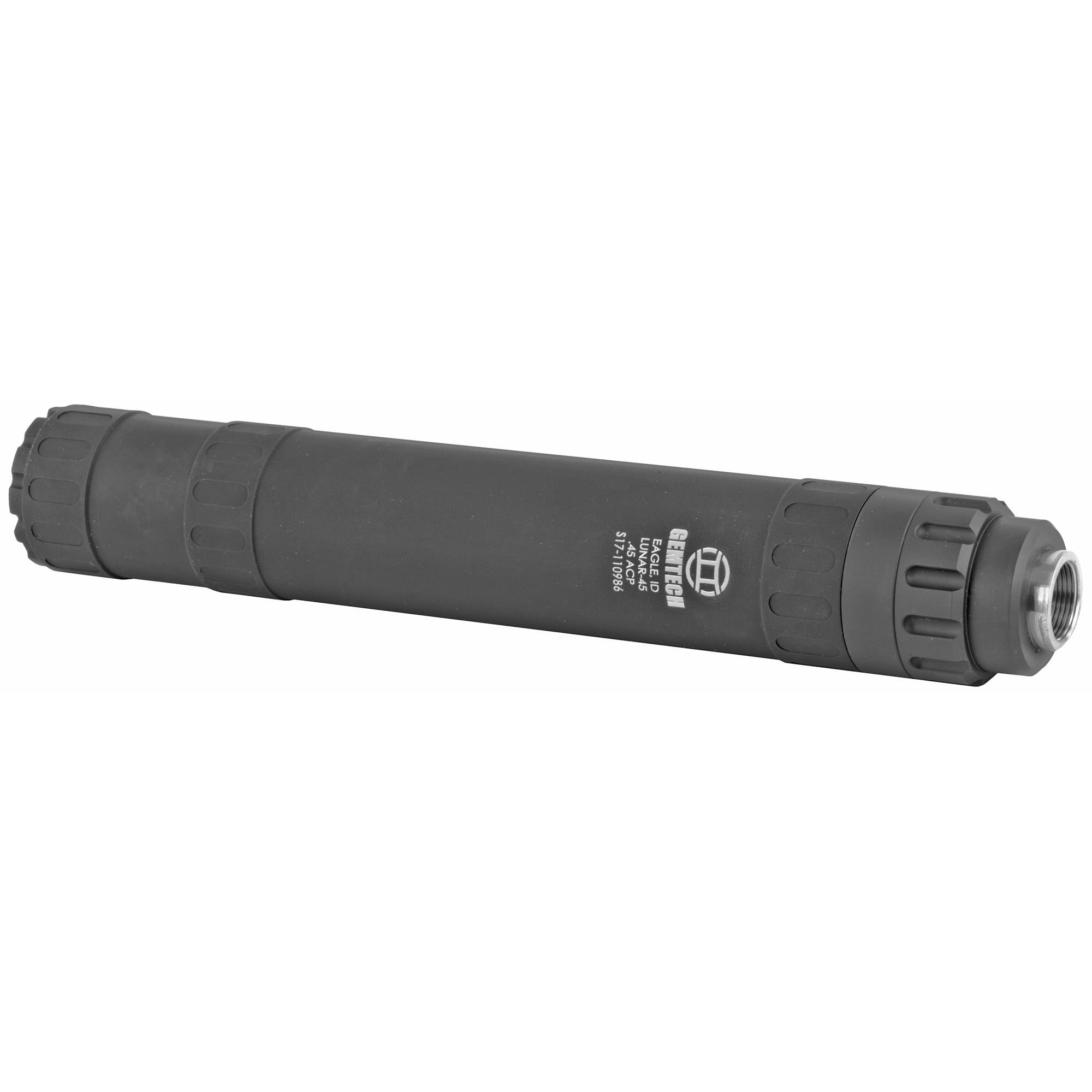 Gemtech Lunar Suppressor 8.5″ 45 ACP Titanium – Black