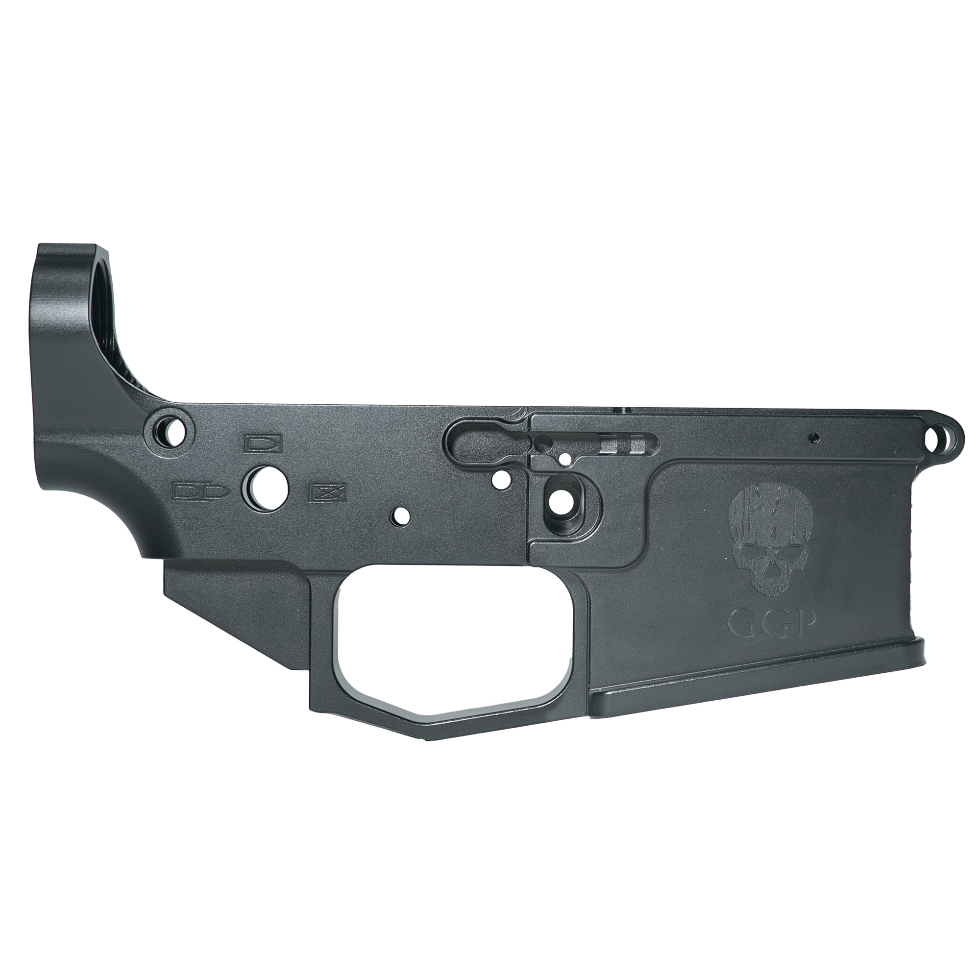 Grey Ghost Precision AR-15 Receiver Set Stripped Lower Receiver 5.56 NATO Multi – Black