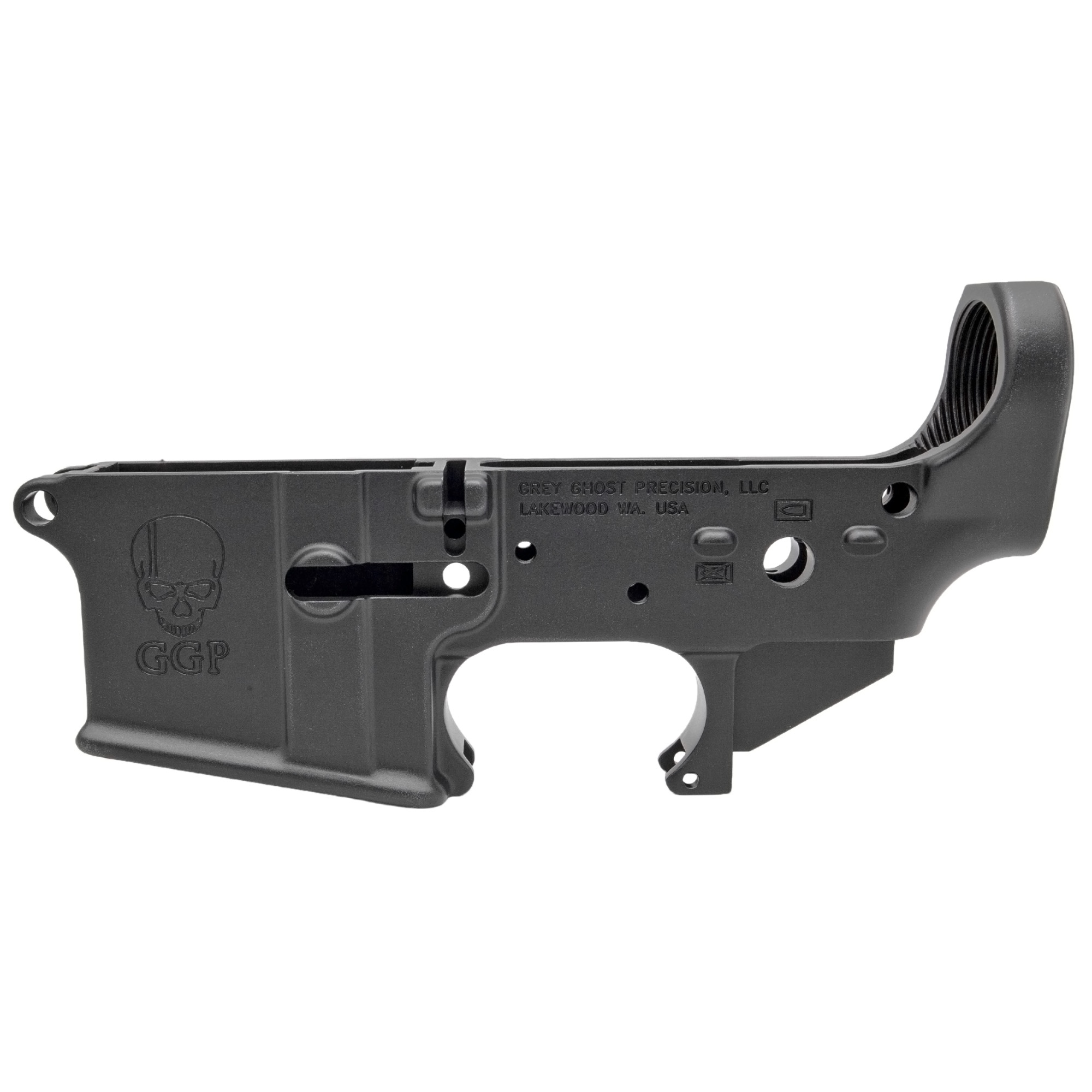 Grey Ghost Precision Cornerstone Stripped Lower Receiver 223 Remington 556NATO – Black