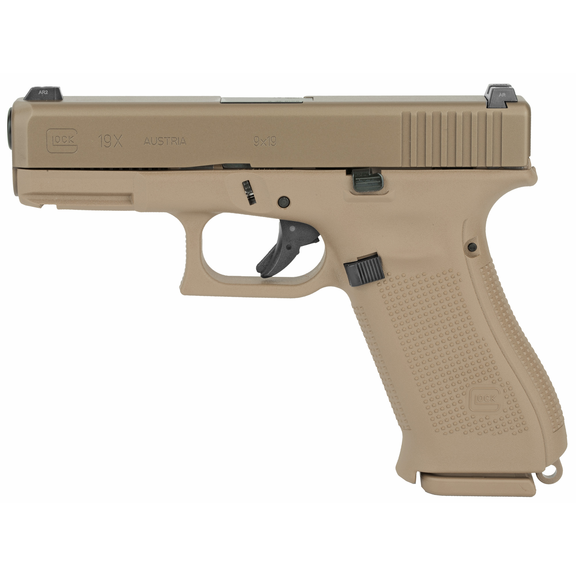 Glock 19X Striker Fired 4.02″ 9mm 19rd Glock Night Sights – Coyote