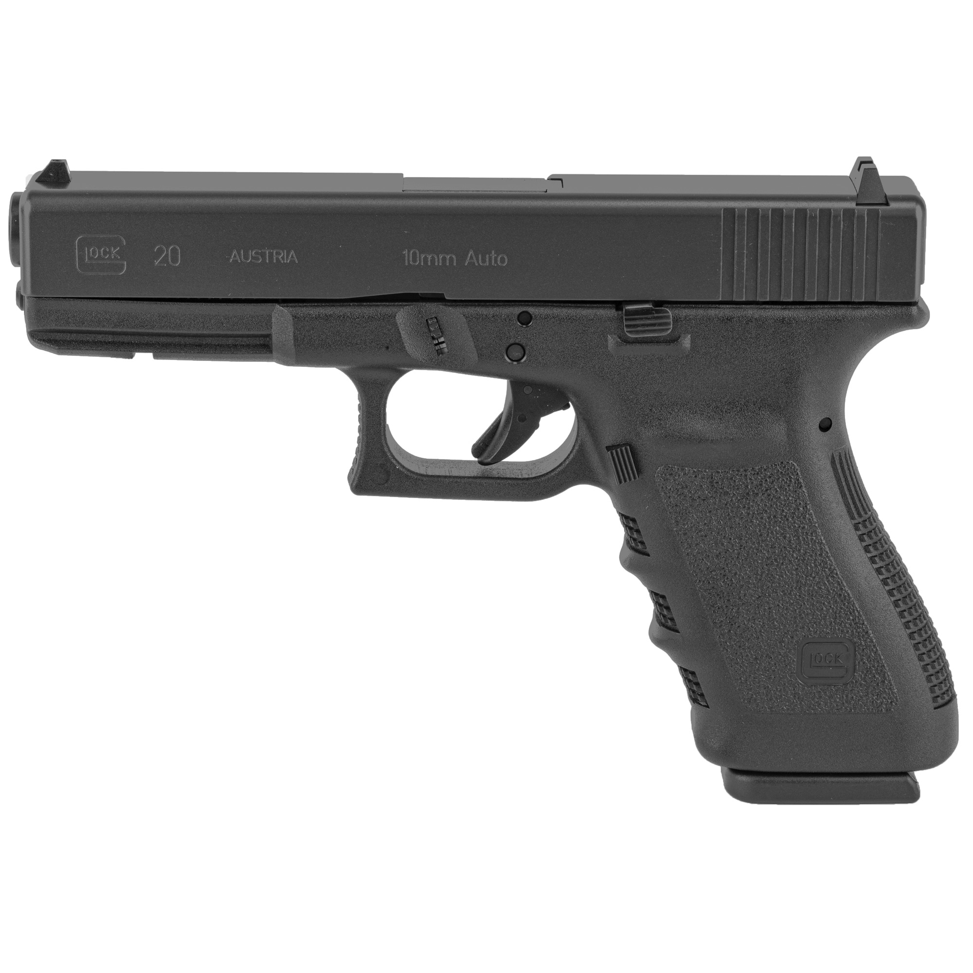 Glock 20SF Gen3 Striker Fired 4.61″ 10mm 15rd Fixed Sights – Black