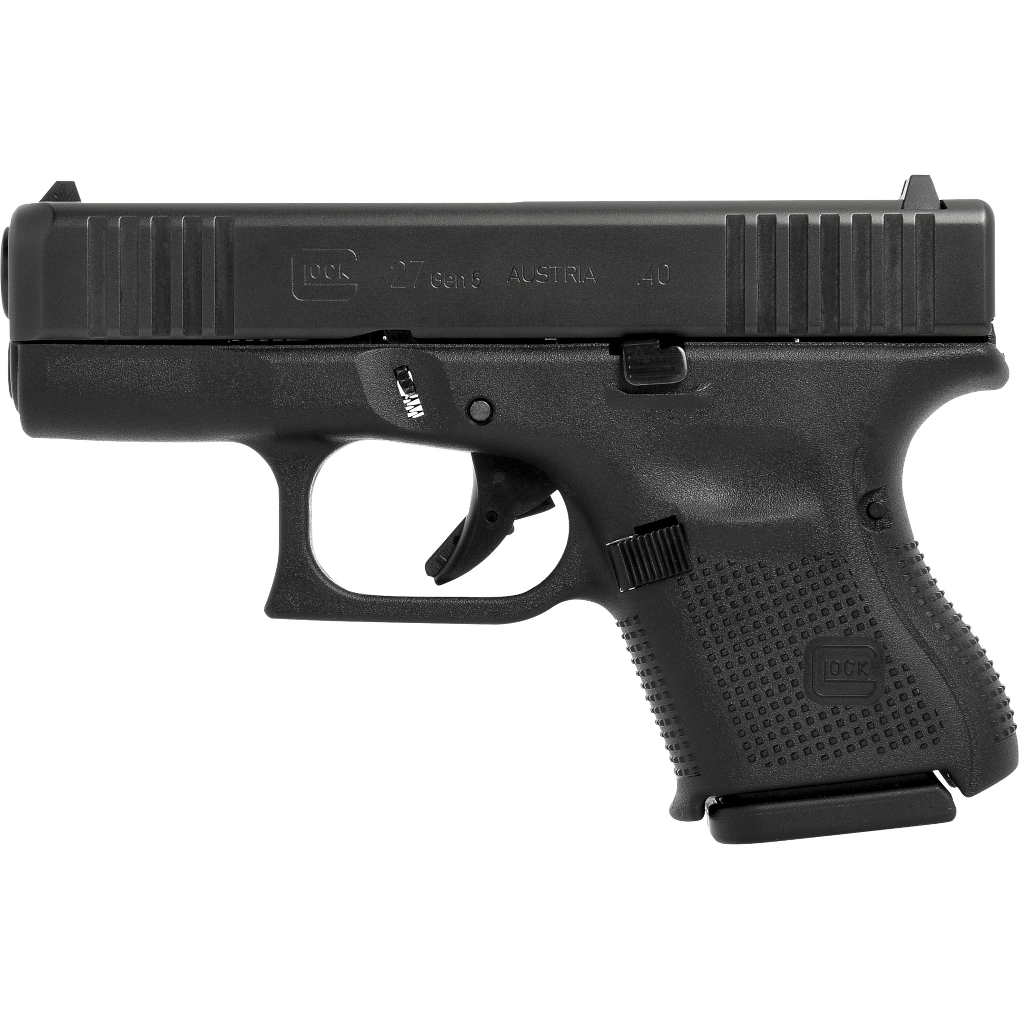 Glock 27 Gen5 Striker Fired 3.43″ 40 S&W 9rd Fixed Sights – Black