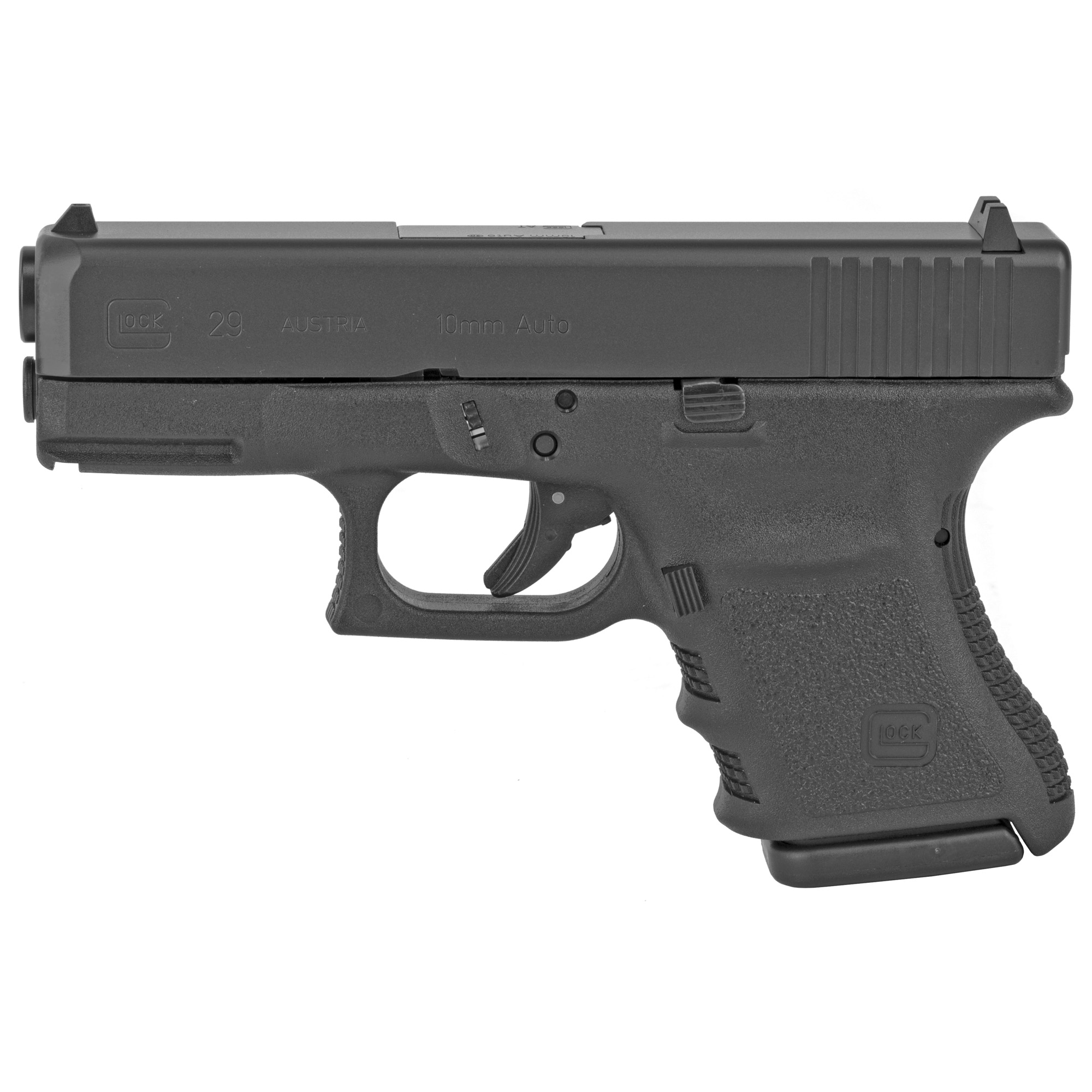 Glock 29 Gen3 Striker Fired 3.78″ 10mm 10rd Fixed Sights – Black