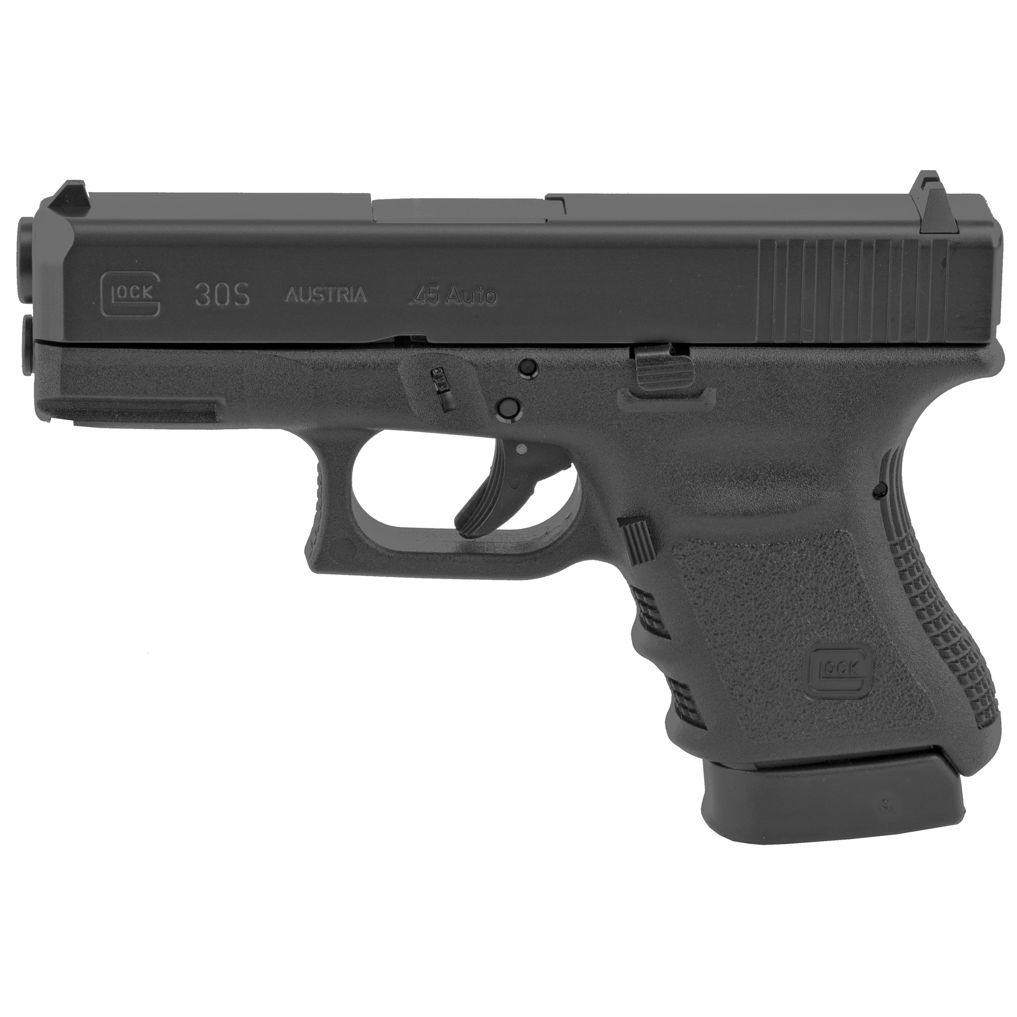 Glock 30 Gen3 Striker Fired 3.78″ 45 ACP 10rd Fixed Sights – Black