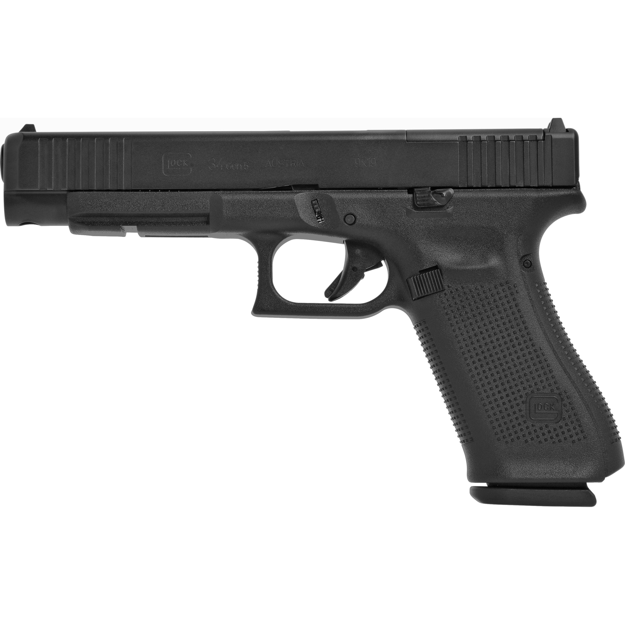 Glock 34 M.O.S. Gen5 Striker Fired 5.31″ 9mm 17rd Fixed Sights – Black