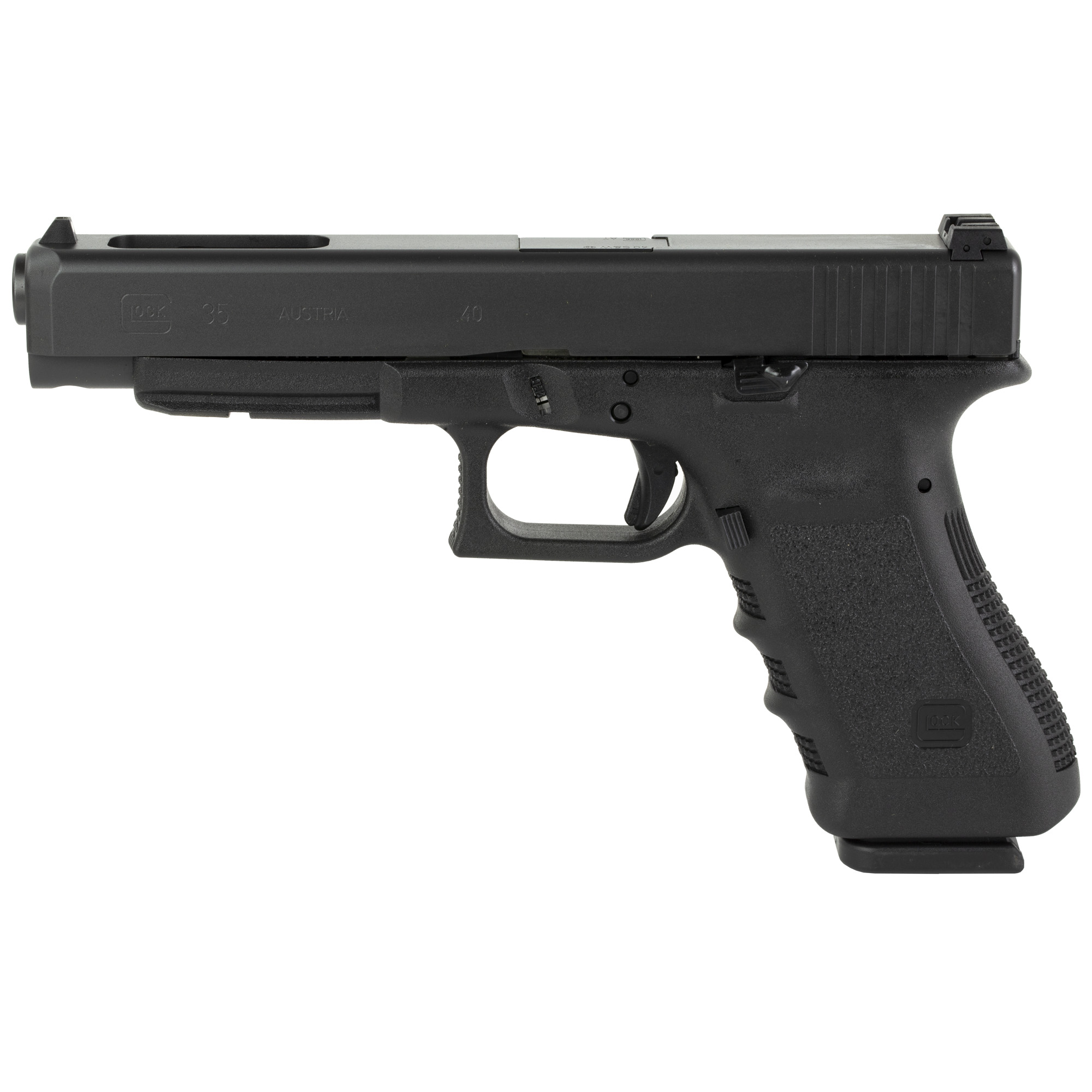 Glock 35 Gen3 Striker Fired 5.31″ 40 S&W 15rd Fixed Sights – Black