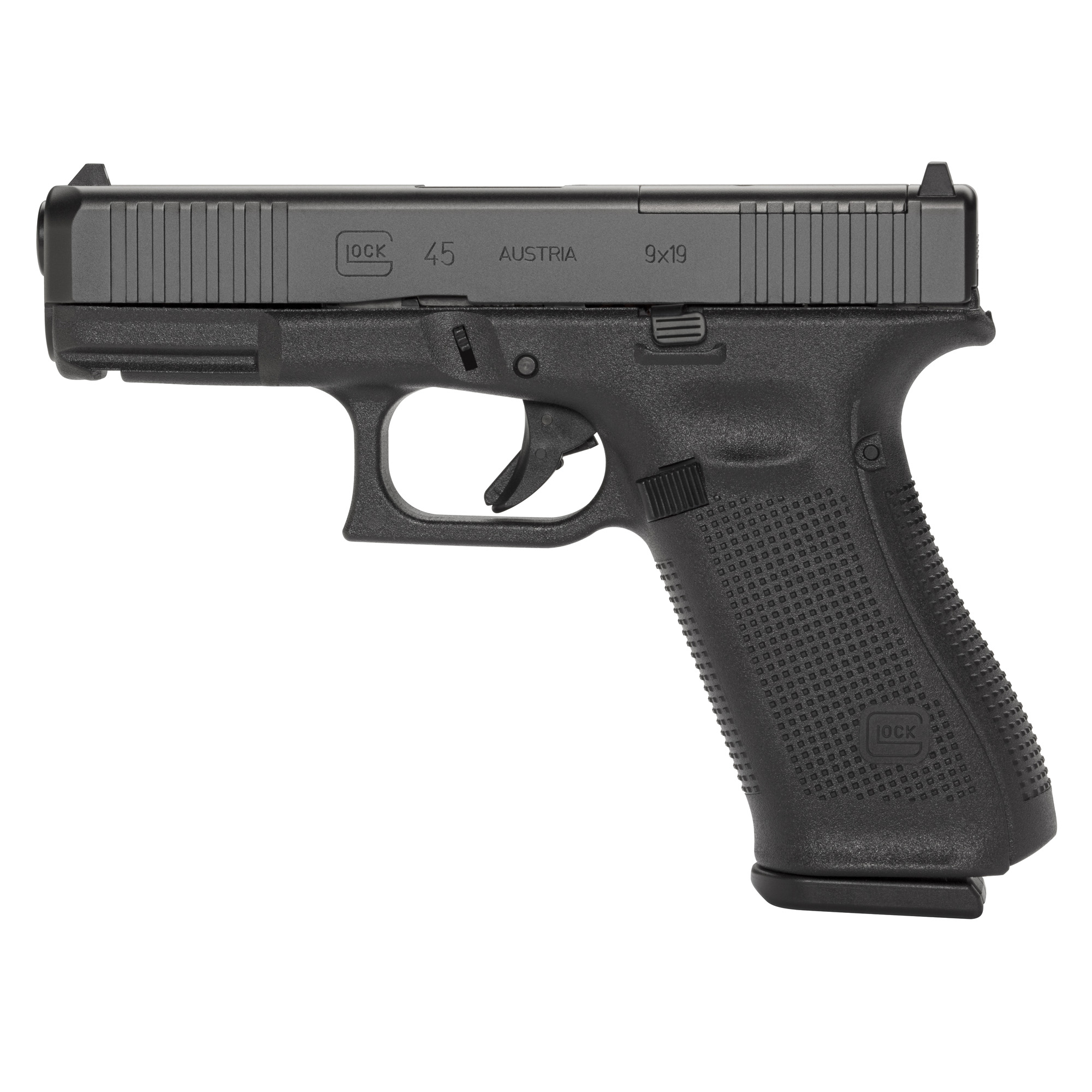 Glock 45 M.O.S. Striker Fired 4.02″ 9mm 17rd Fixed Sights – Black