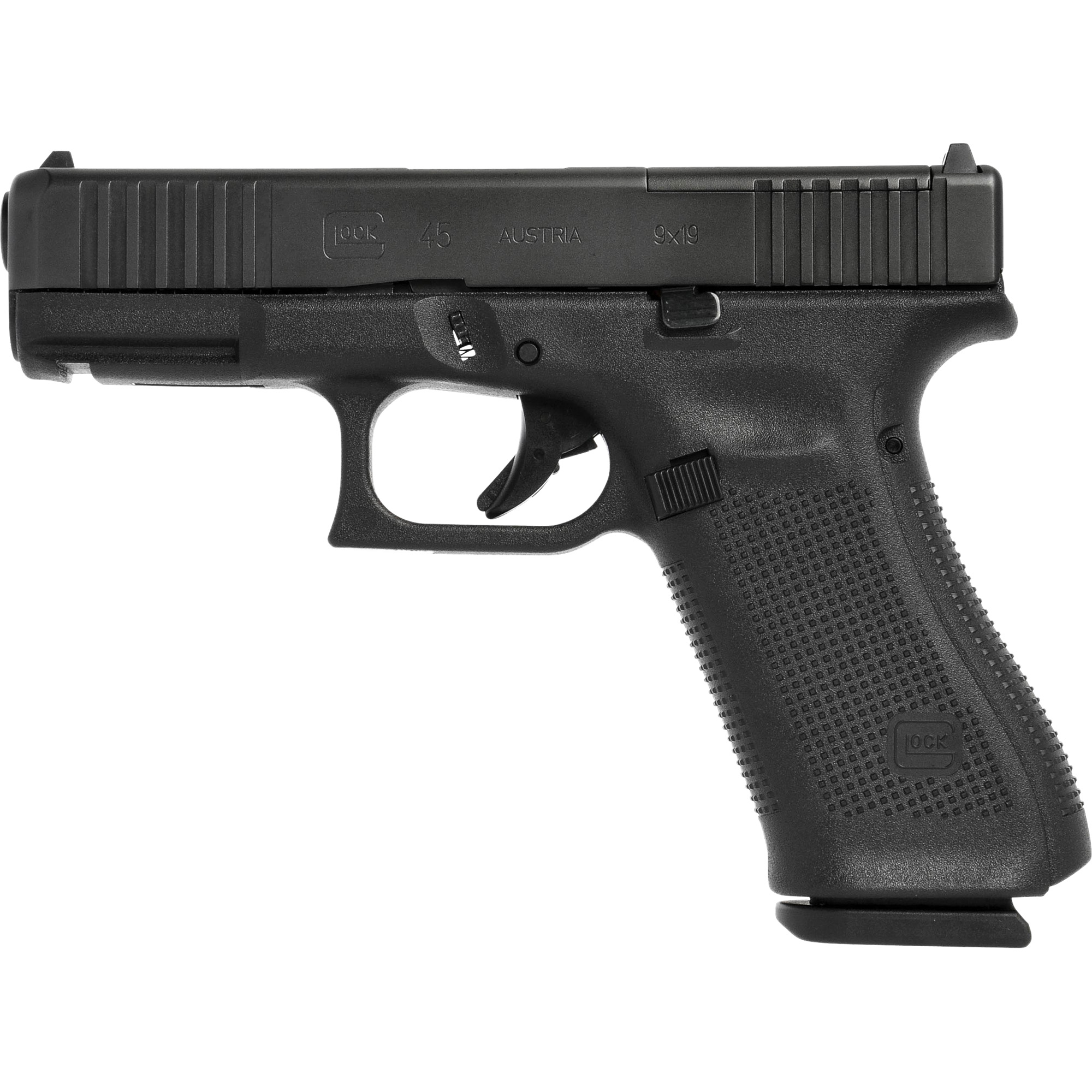 Glock 45 M.O.S. Striker Fired 4.02″ 9mm 17rd Fixed Sights – Black