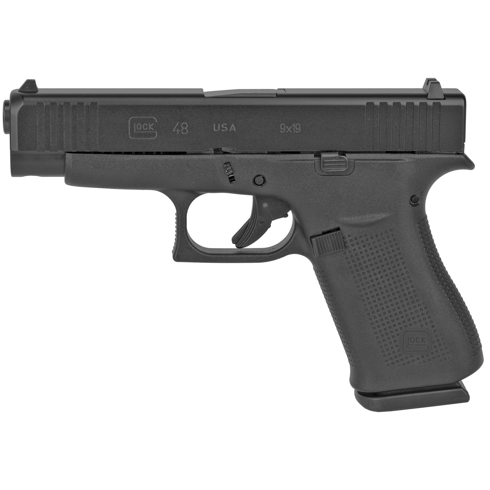 Glock 48 Striker Fired 4.17″ 9mm 10rd Fixed Sights – Black