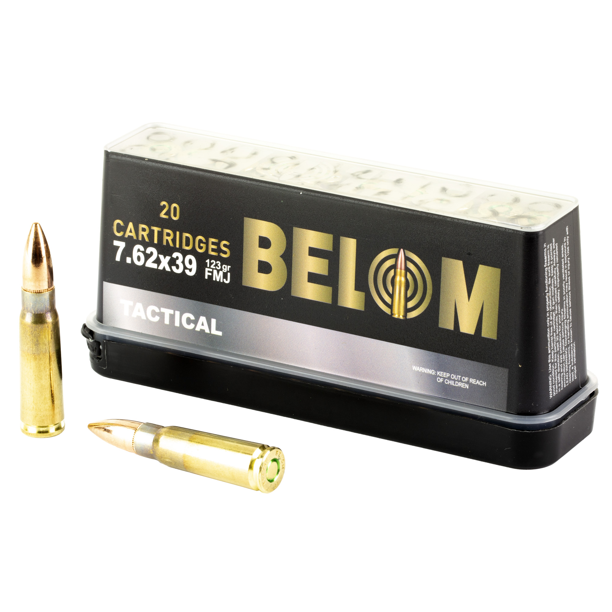 Belom Tactical 7.62×39 123gr Full Metal Jacket – 20rd