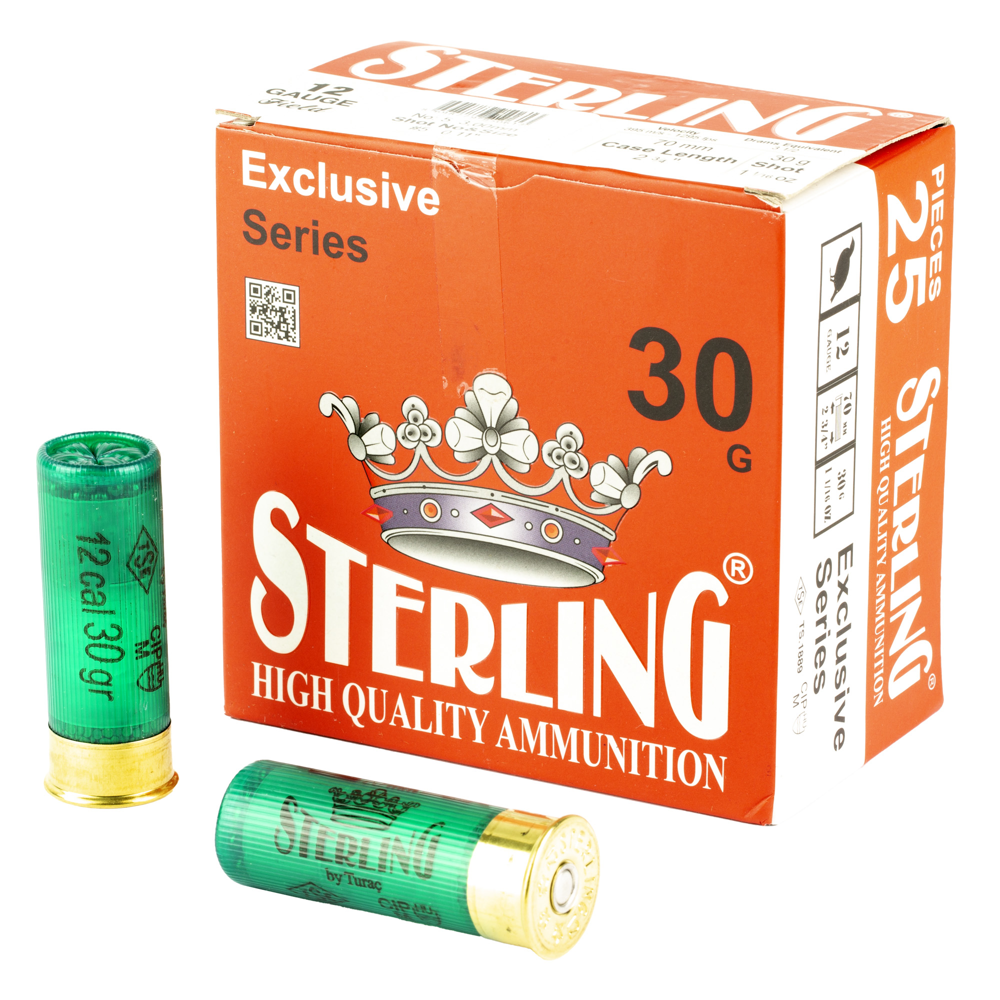 Sterling Exclusive Series 12 Gauge 2.75″ #5 Shot – 25rd