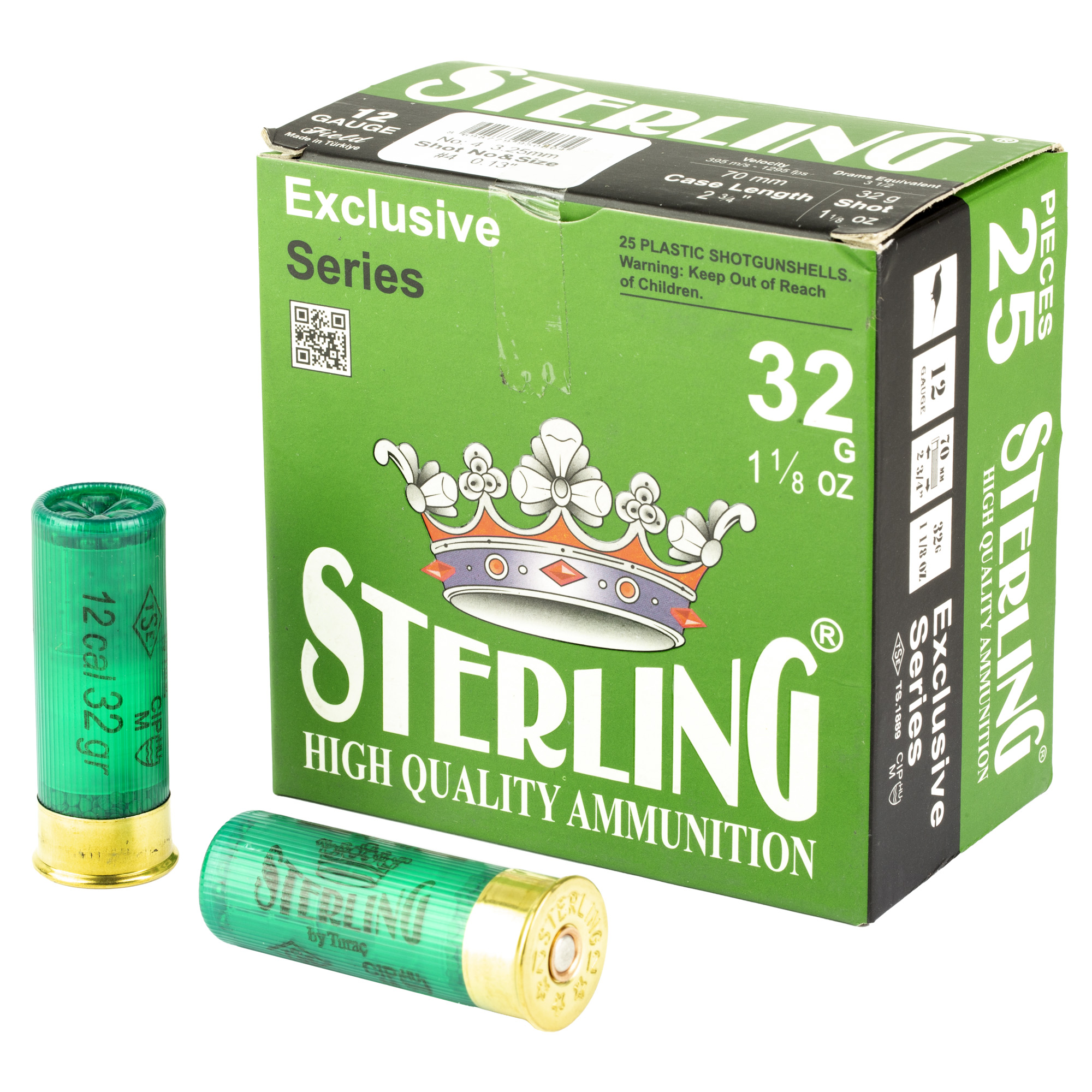 Sterling Exclusive Series 12 Gauge 2.75″ #4 Shot – 25rd