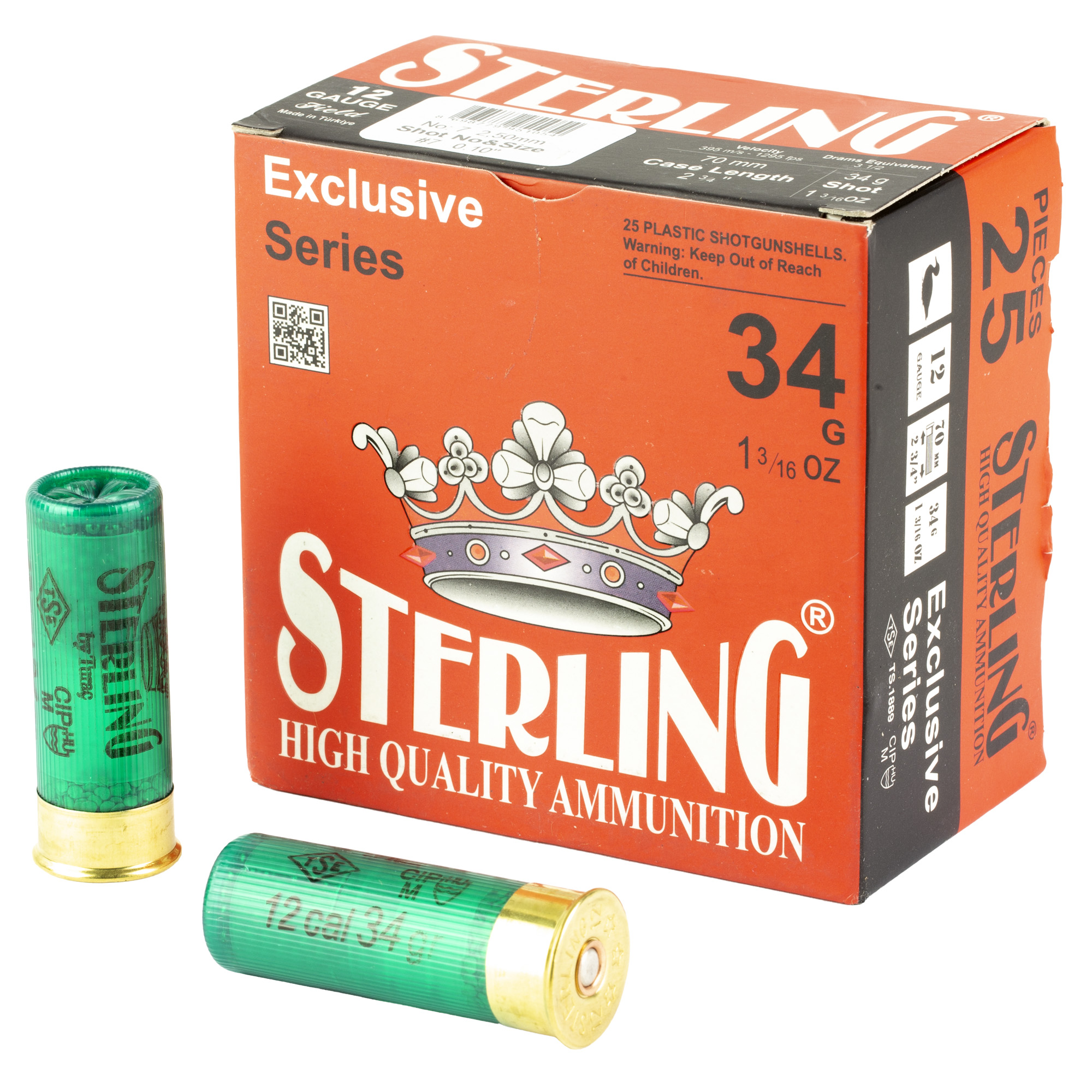 Sterling Exclusive Series 12 Gauge 2.75″ #7 Shot – 25rd