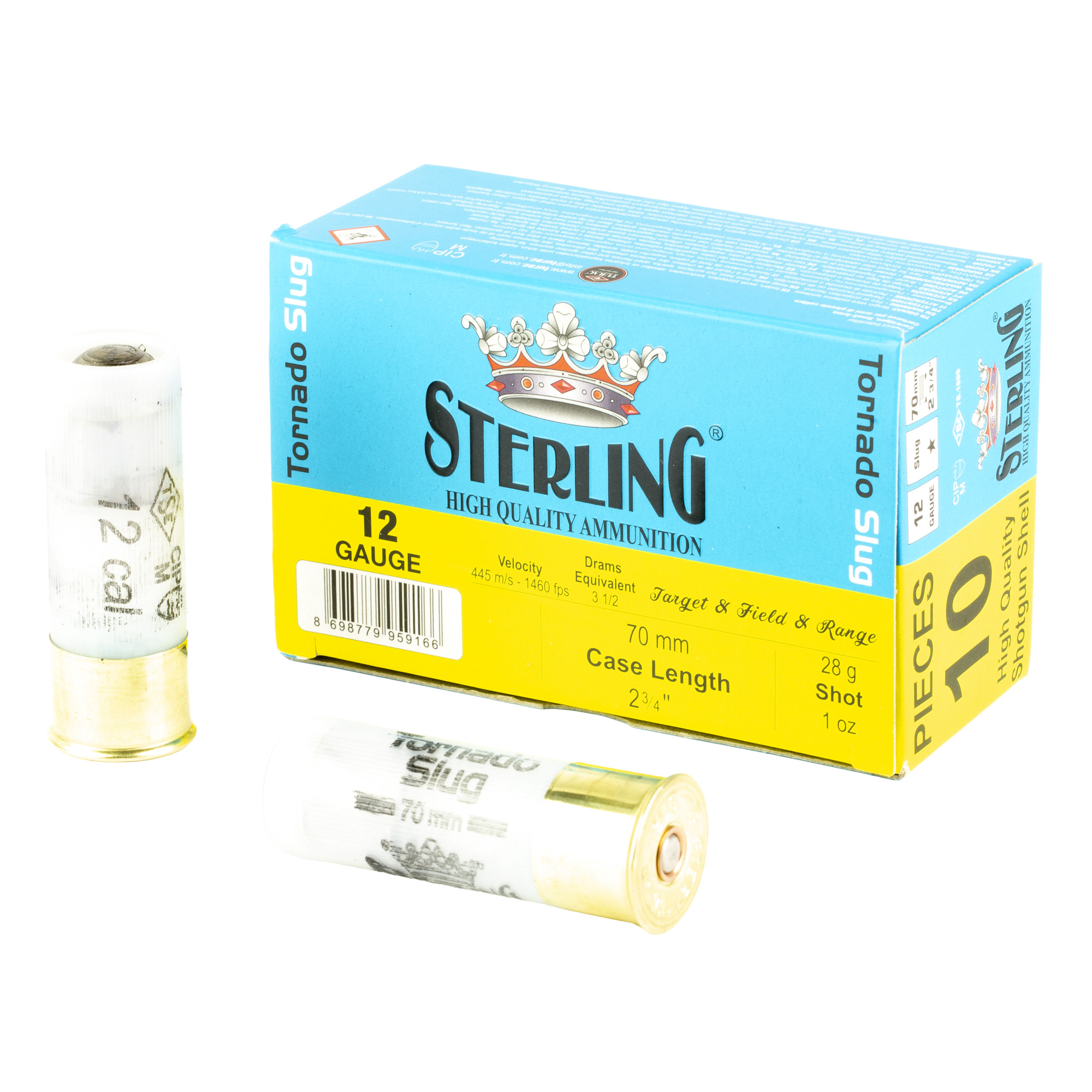 Sterling Big Game Series 12 Gauge 2.75″ Slug – 10rd