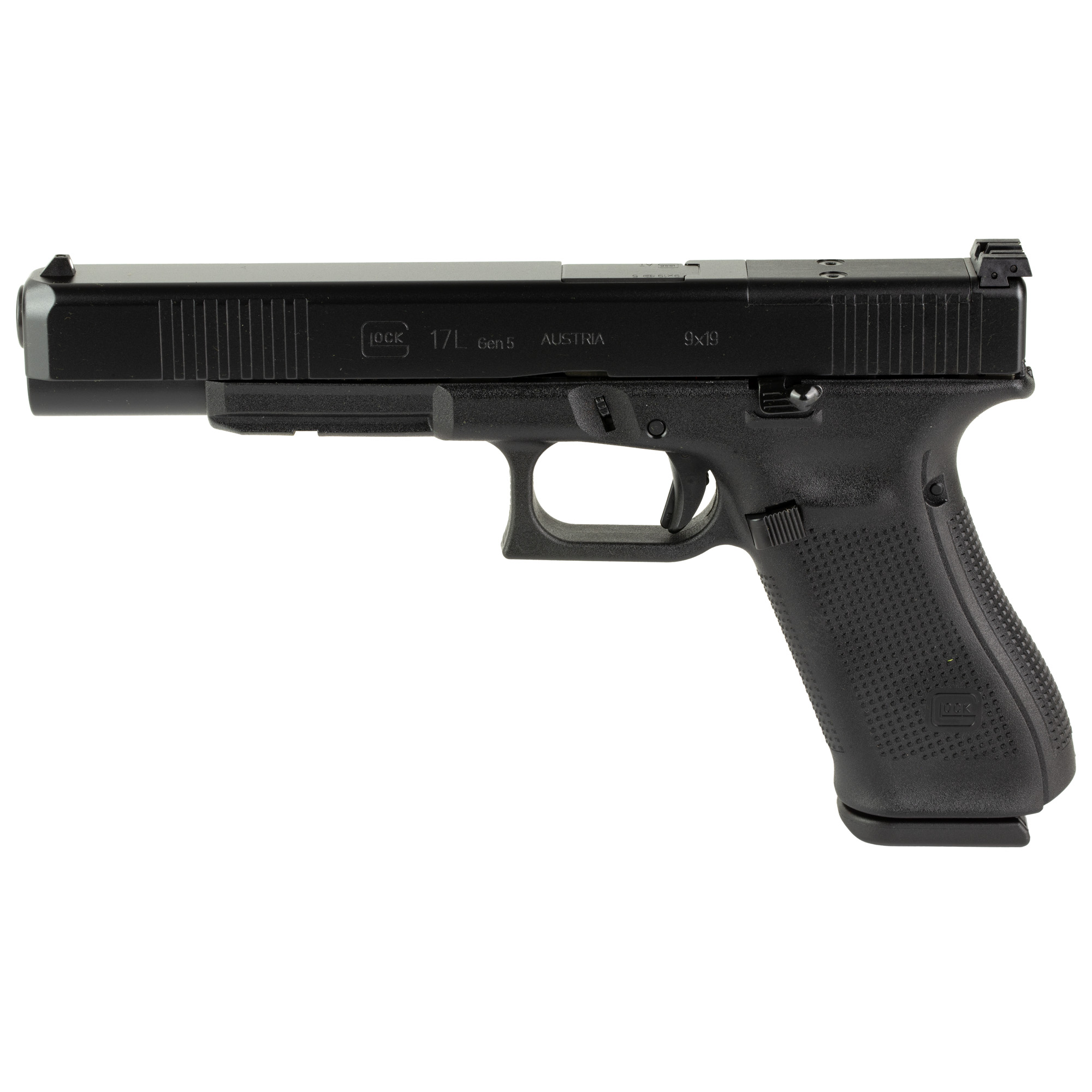 Glock 17L Gen5 Striker Fired 6.02″ 9mm 17rd Fixed Sights – Black